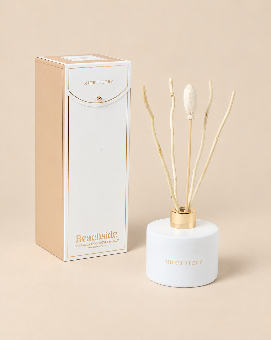 Signature Beachside - Caramel, Coconut & Sea Salt Reed Diffuser