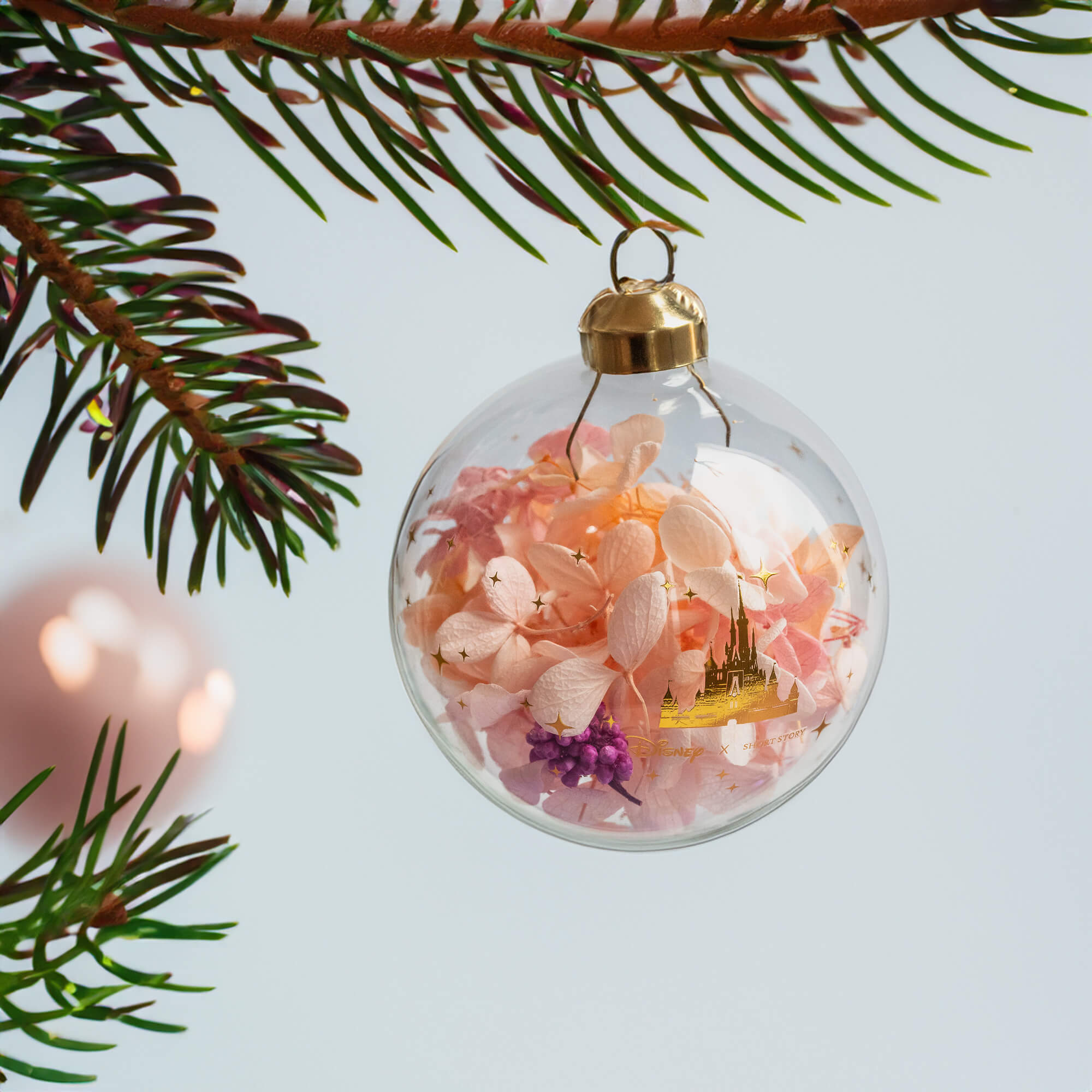 Disney Glass Bauble Happily Ever After