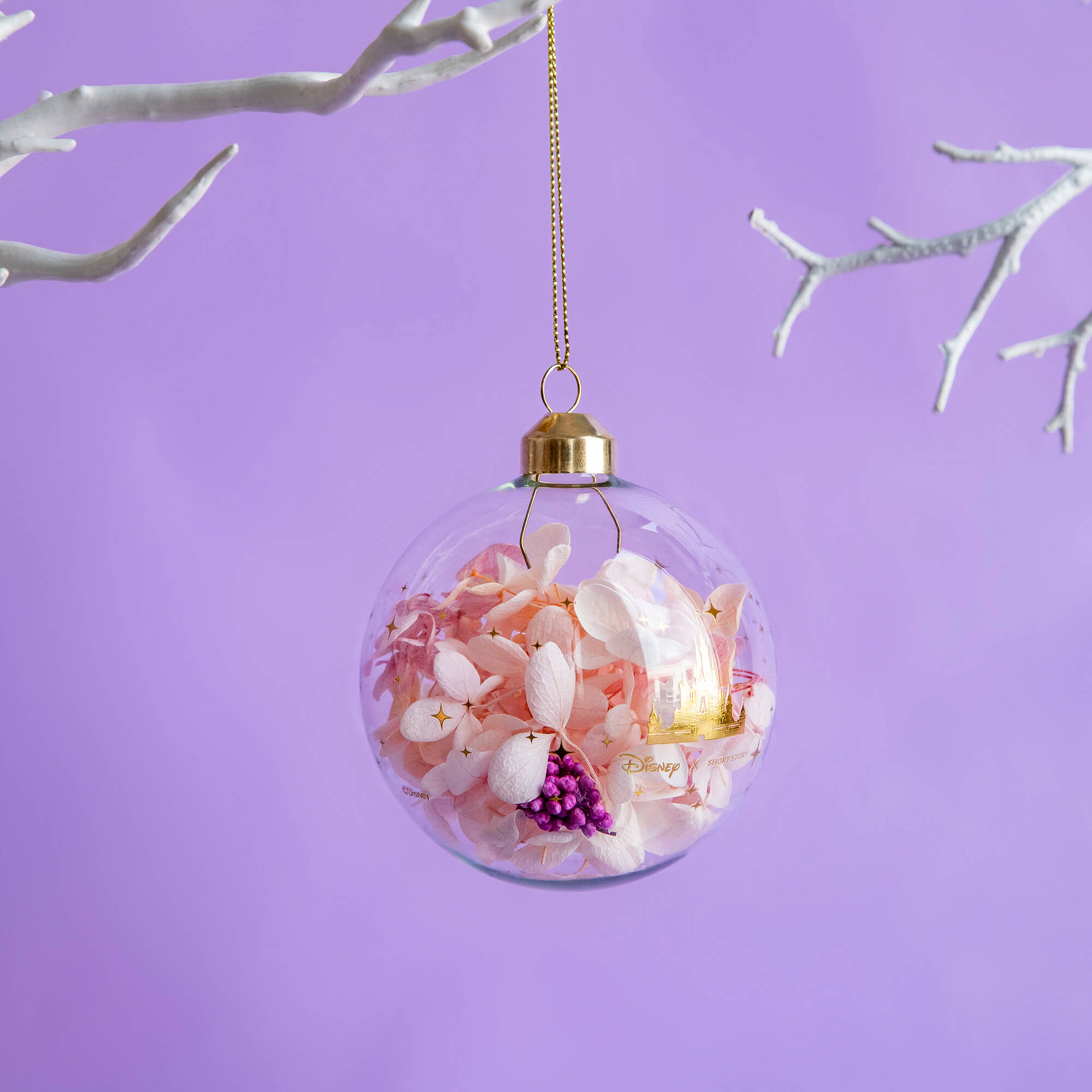 Disney Glass Bauble Happily Ever After