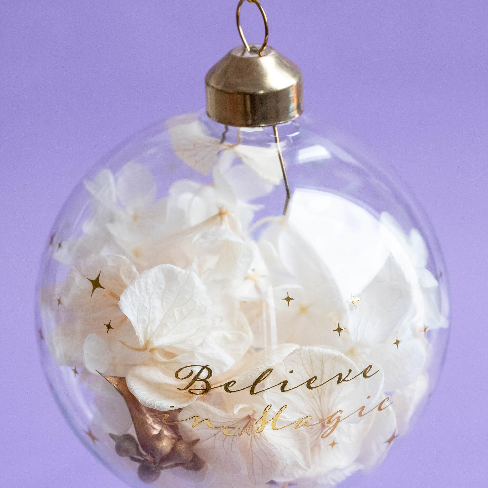 Disney Glass Bauble Believe in Magic