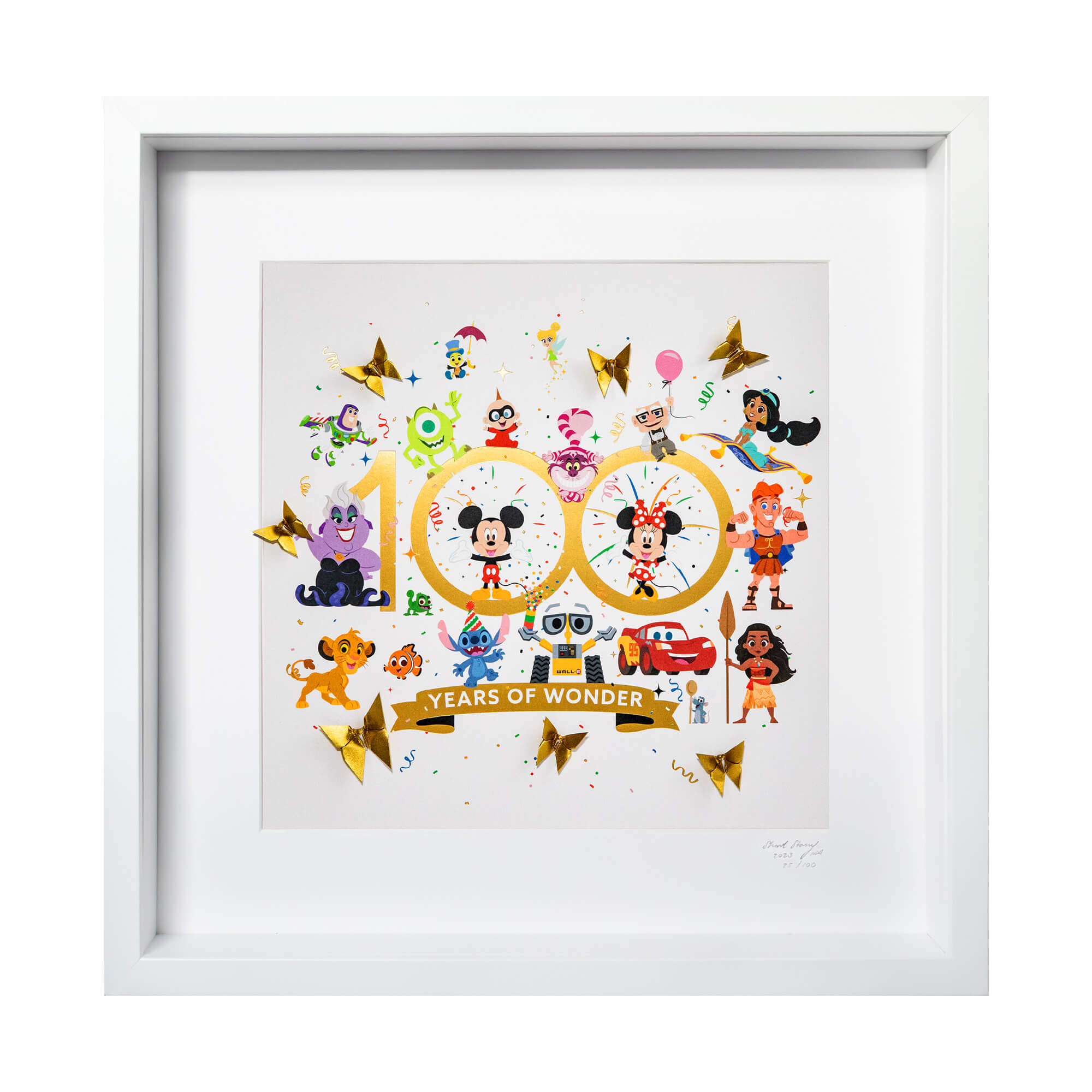 Disney Large White Frame D100