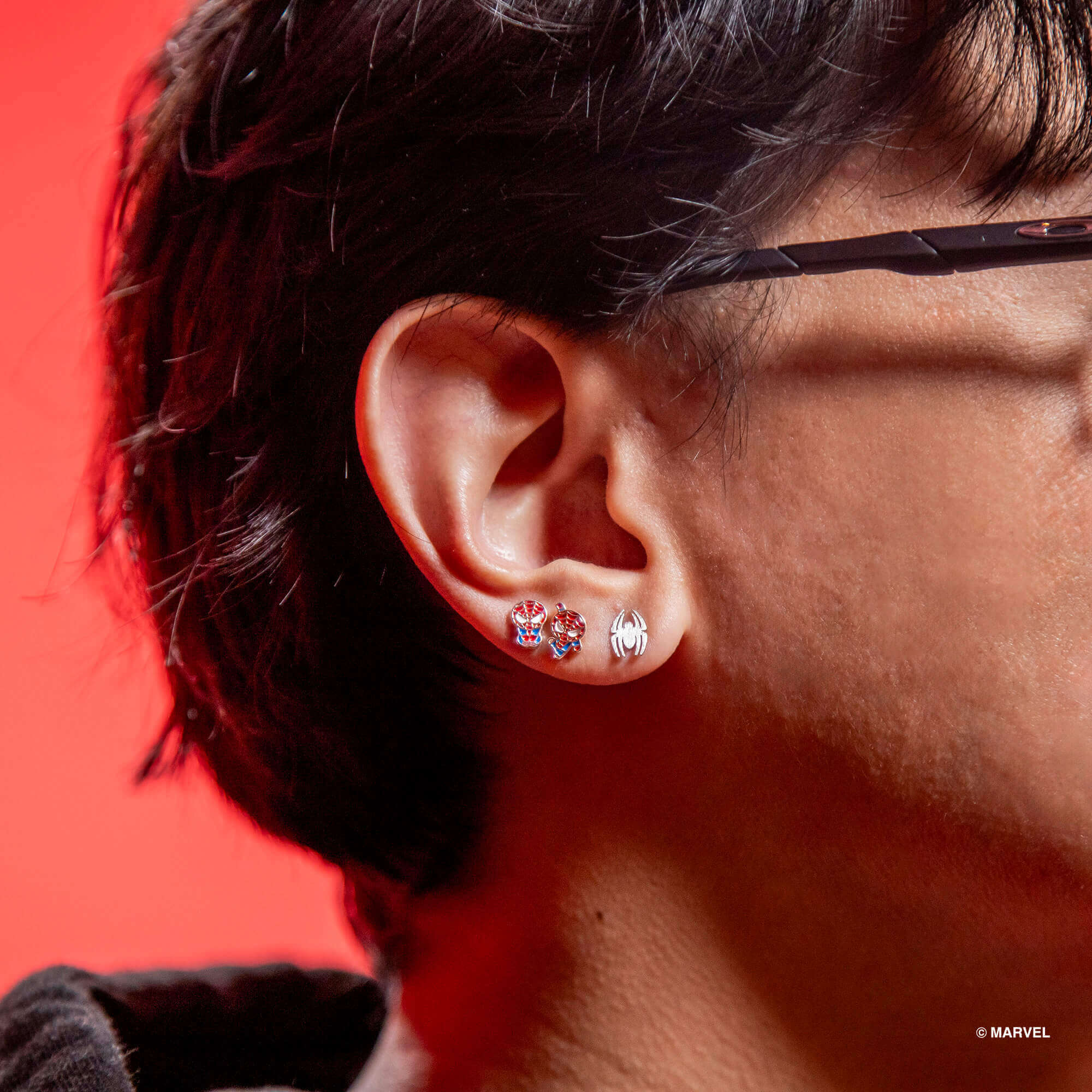 Marvel Epoxy Earring Spider-Man