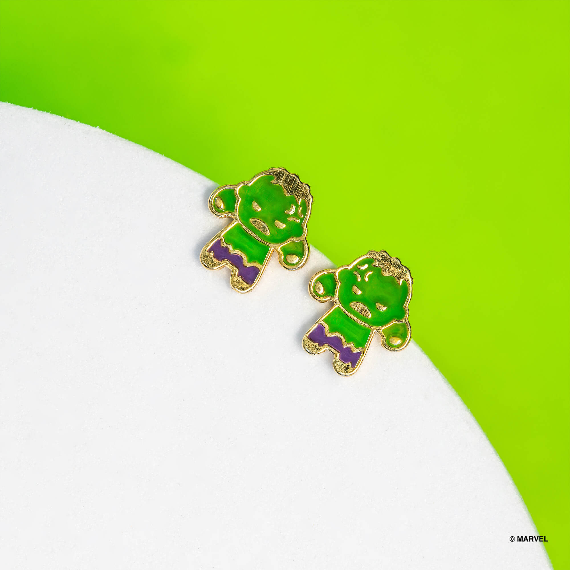 Marvel Epoxy Earring Hulk