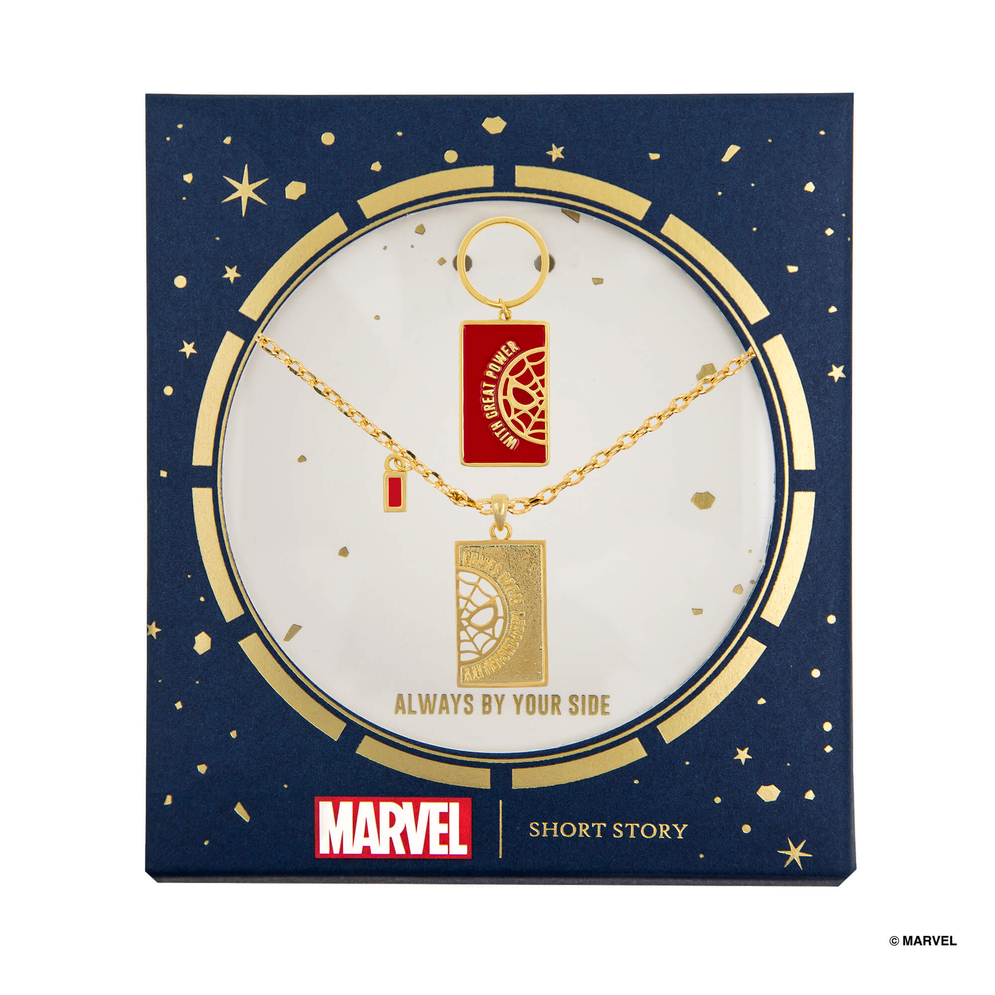 Marvel Necklace & Pet Charm Set Spider-Man