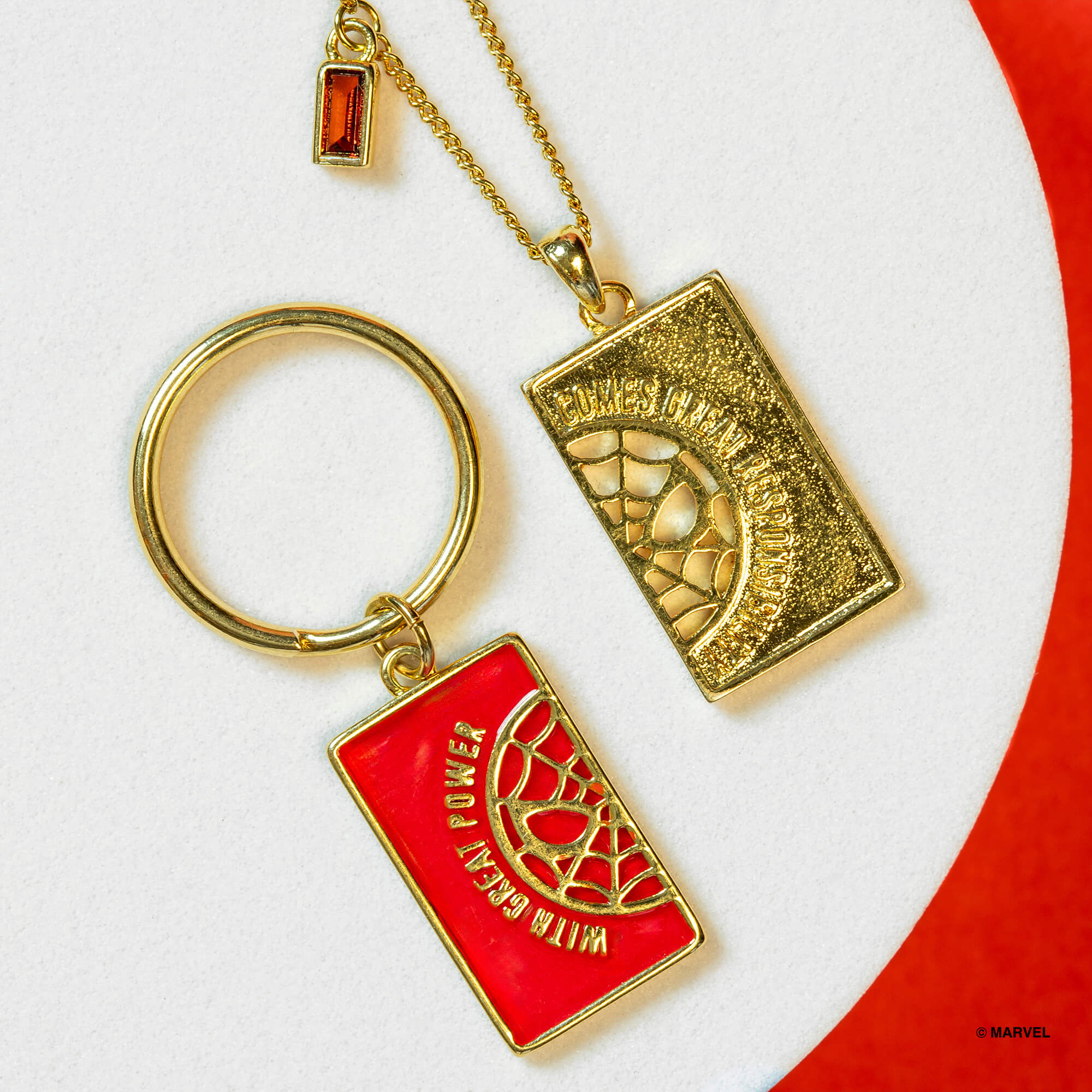 Marvel Necklace & Pet Charm Set Spider-Man