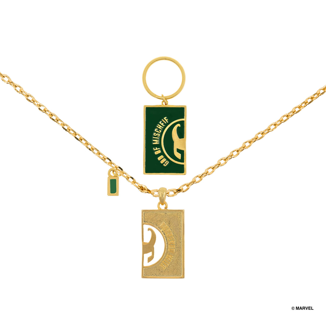 Marvel Necklace &amp; Pet Charm Set Loki
