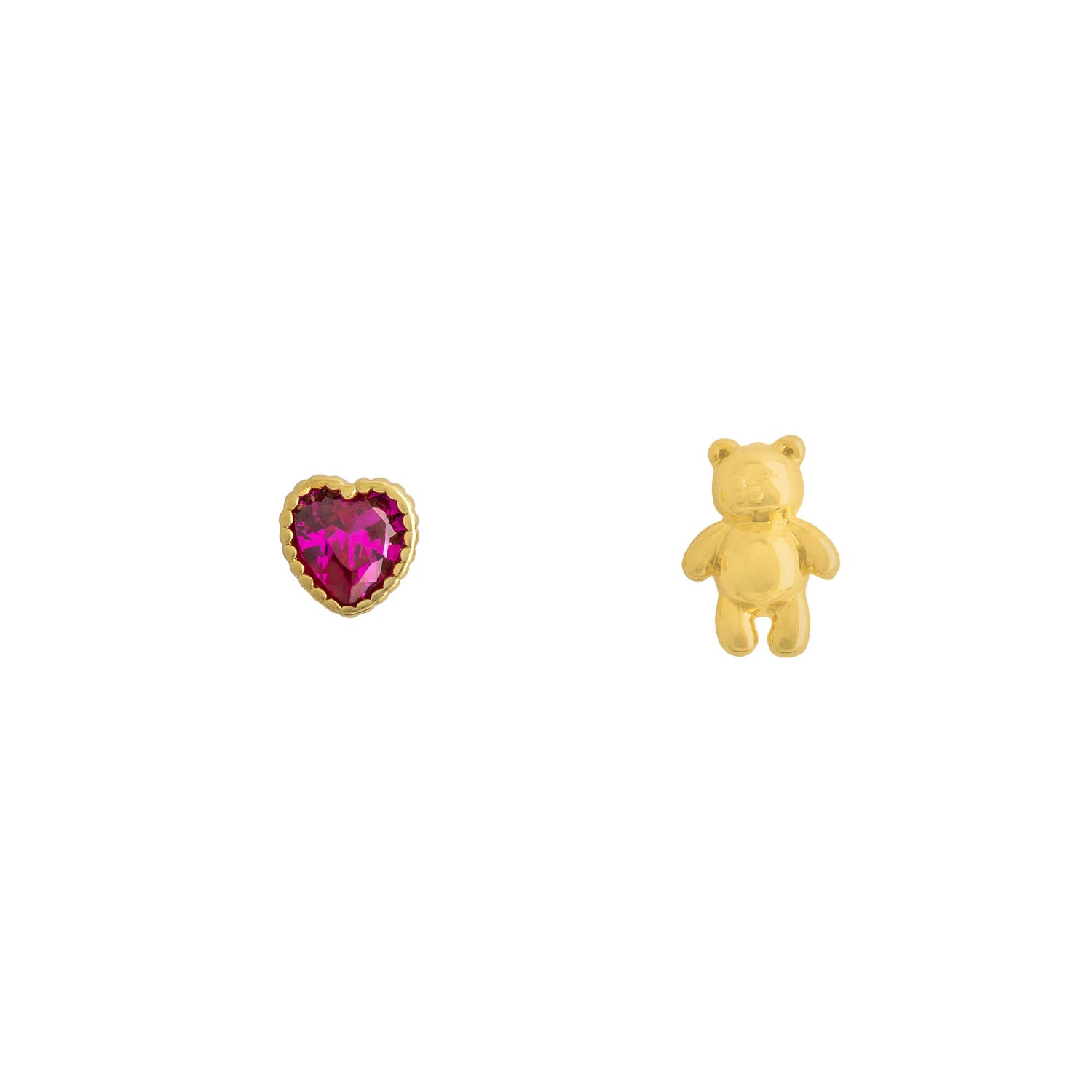 Earring Diamante Love Teddy