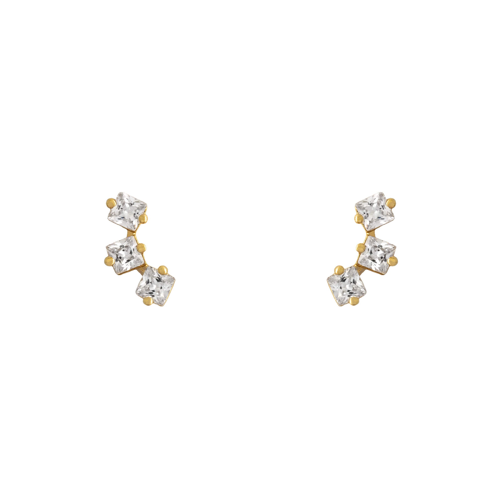 Earring Diamante Trio