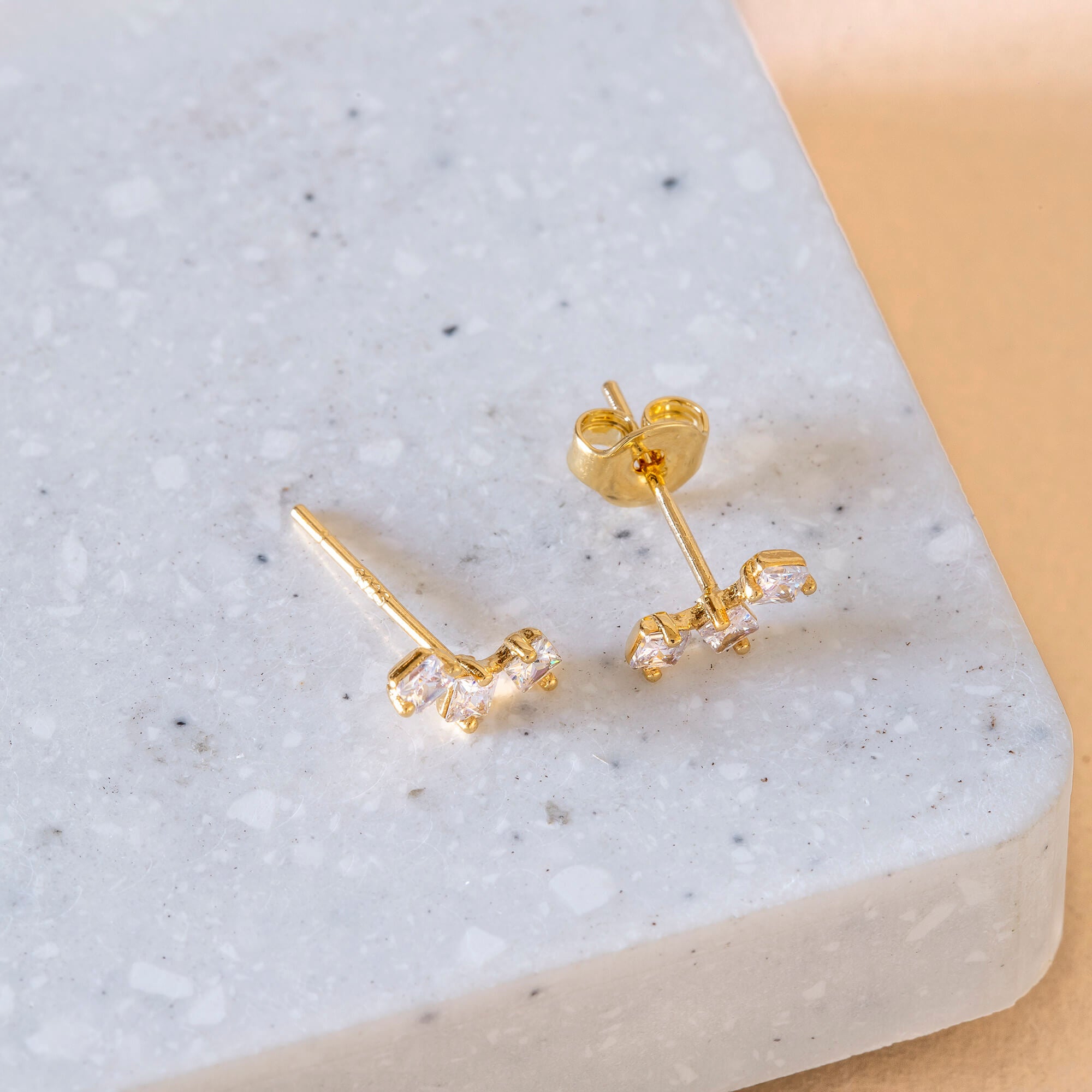 Earring Diamante Trio