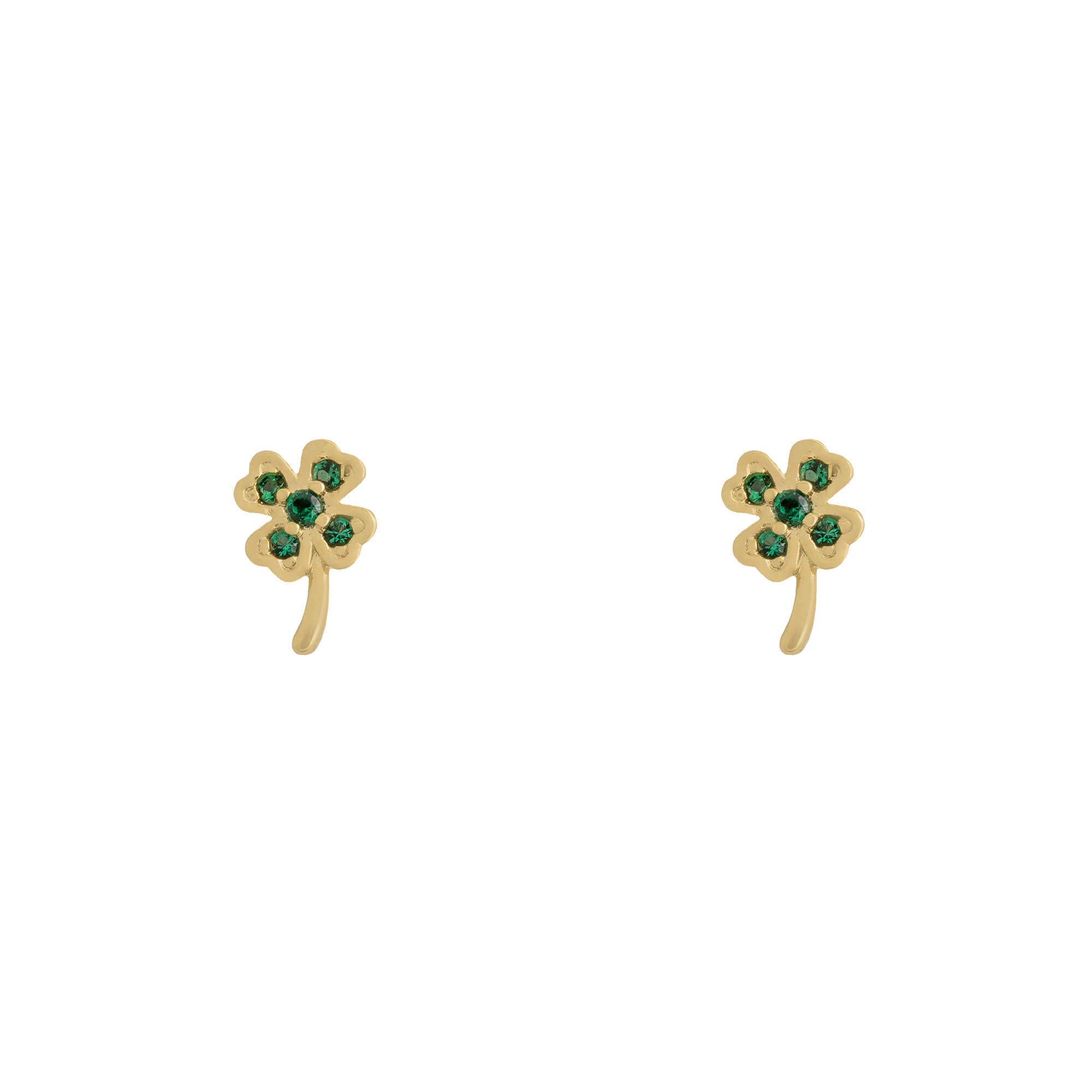 Earring Diamante Clover