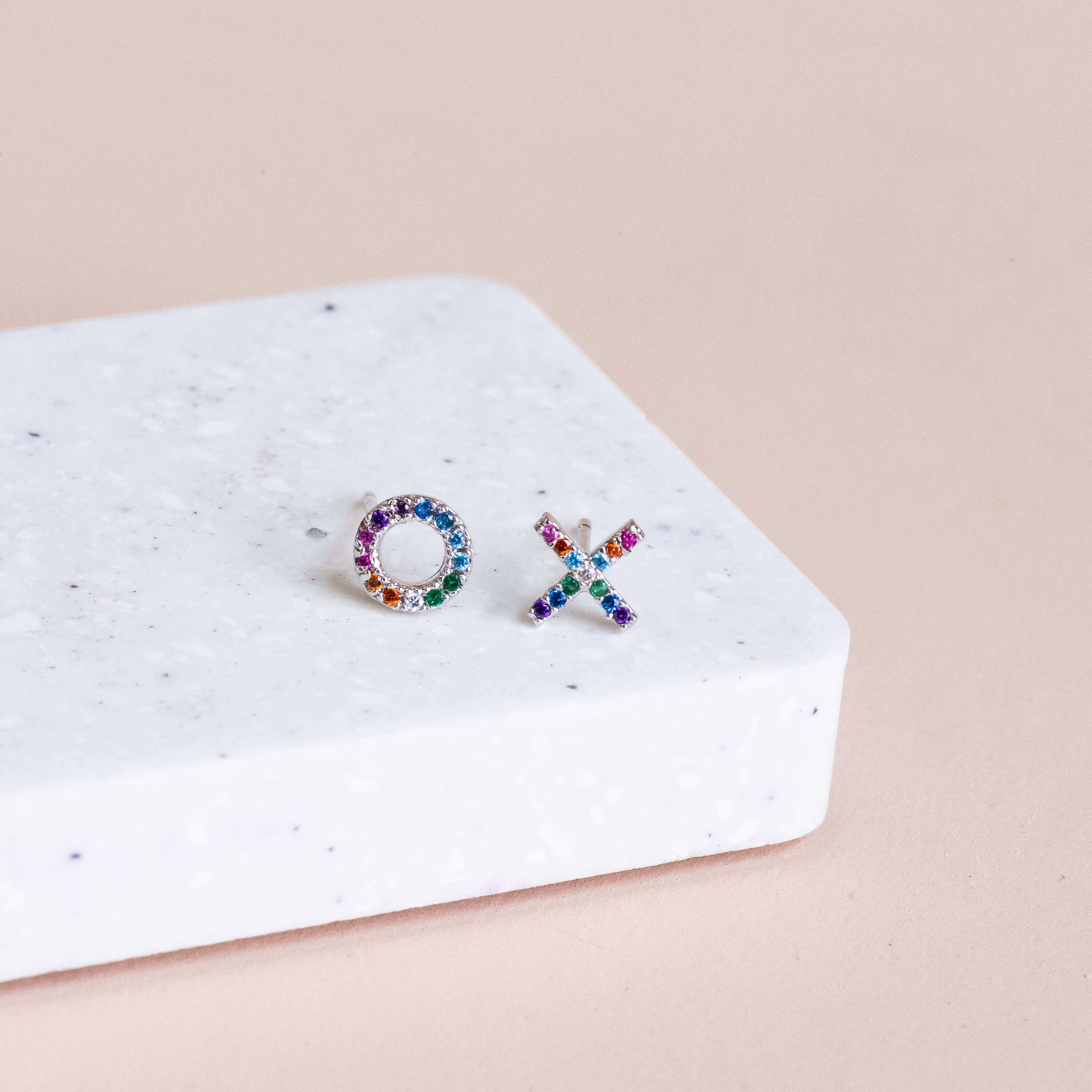 Earring Diamante XO Rainbow