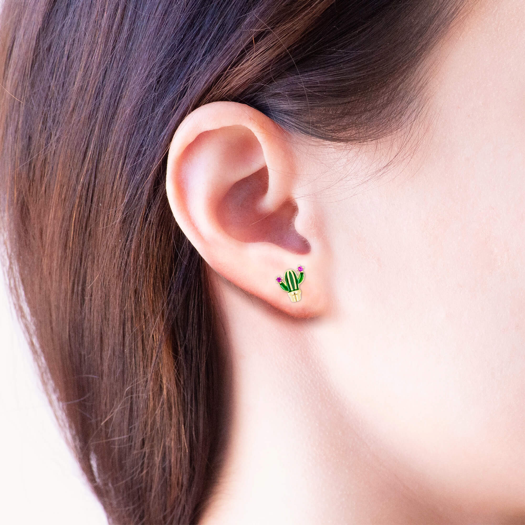 Earring Epoxy Cactus