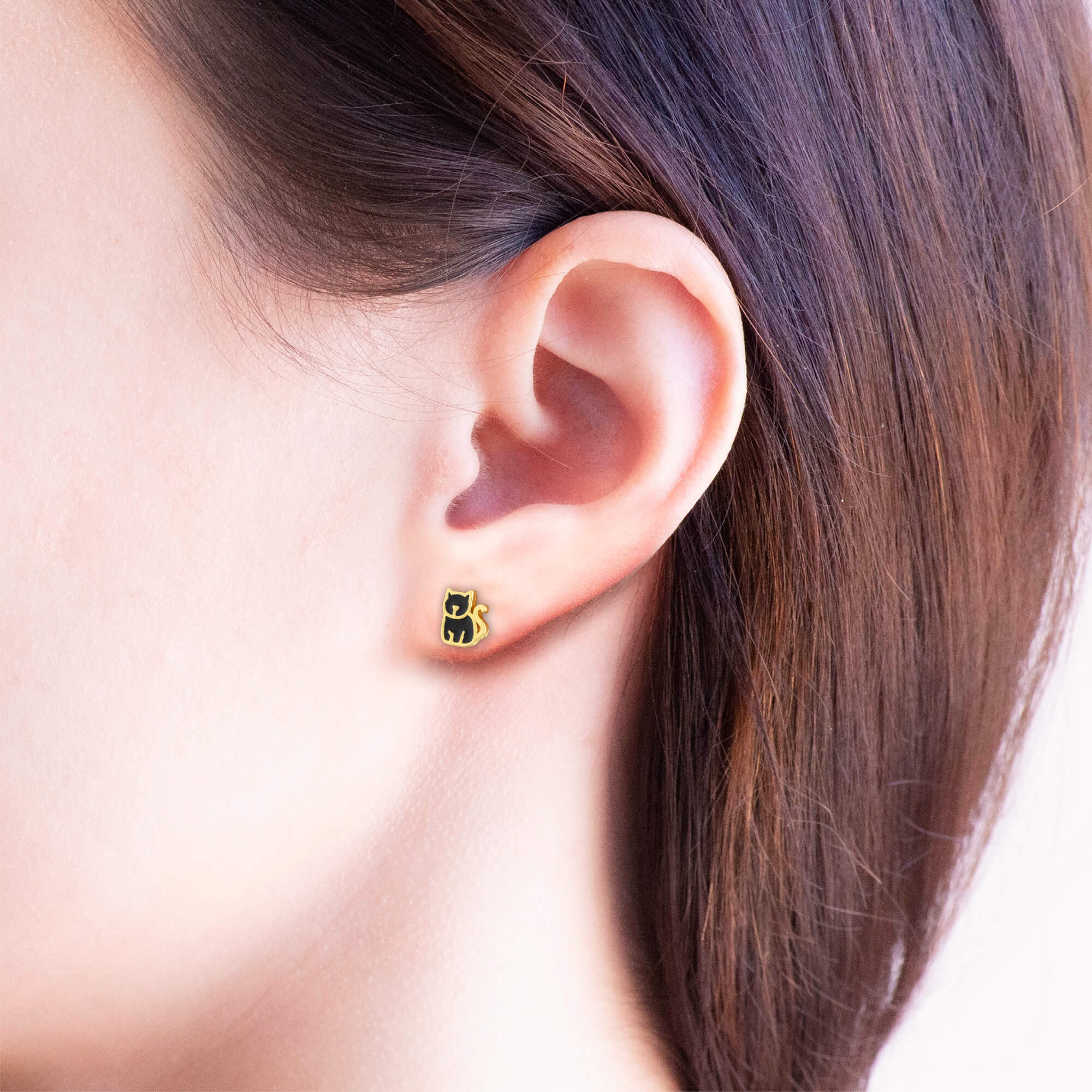 Earring Epoxy Cat