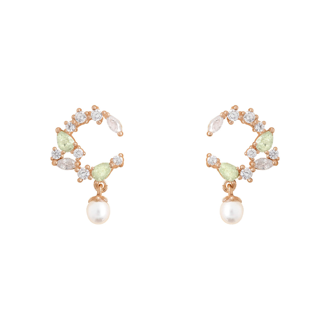 Earring Crescent Pearl