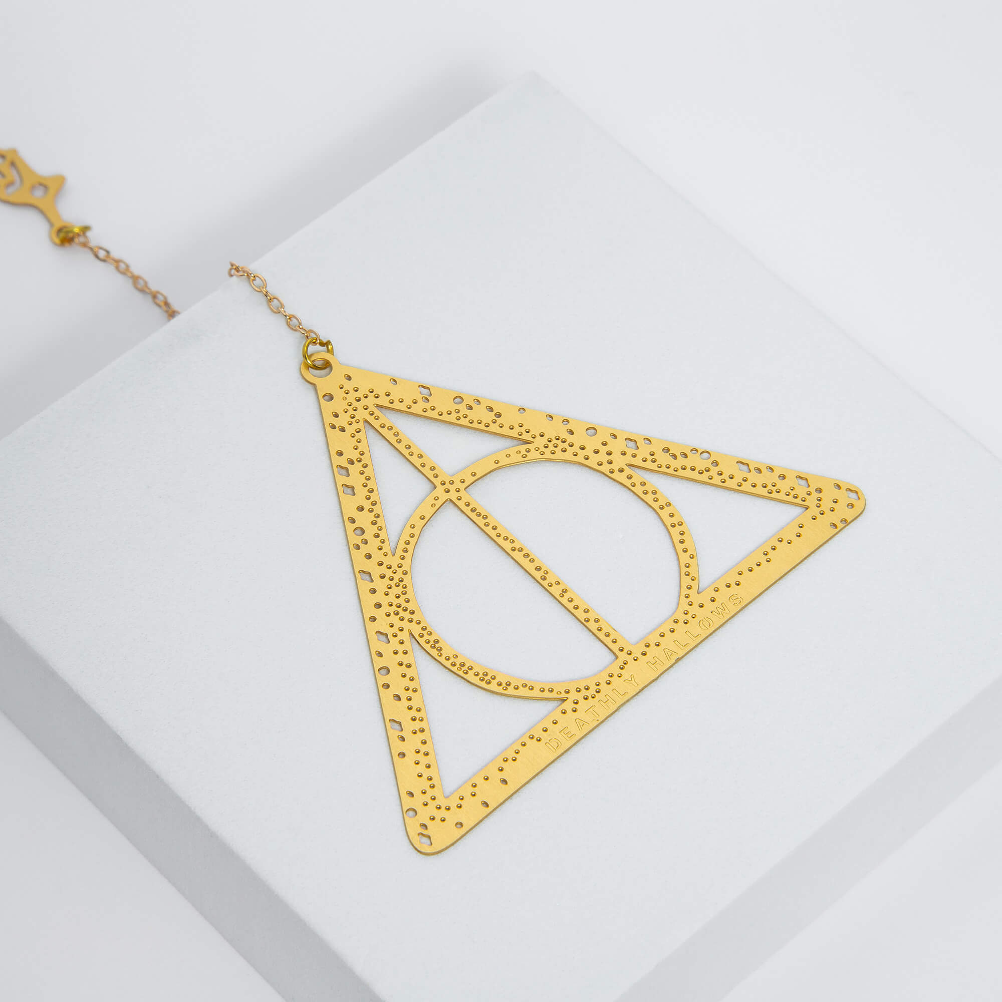 Harry Potter Gold Bookmark Deathly Hallows