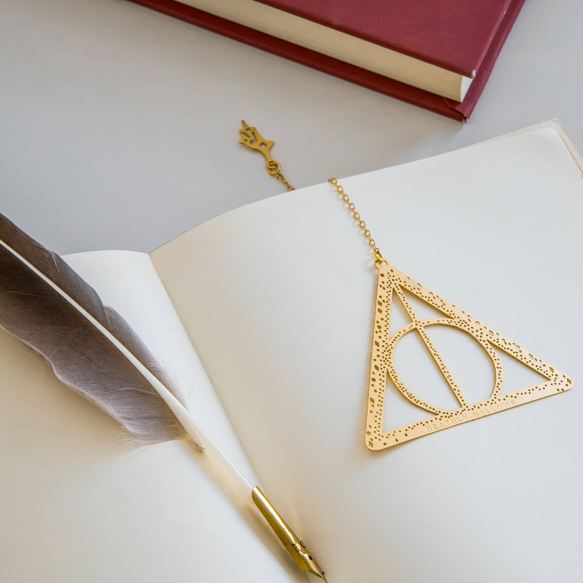 Harry Potter Gold Bookmark Deathly Hallows