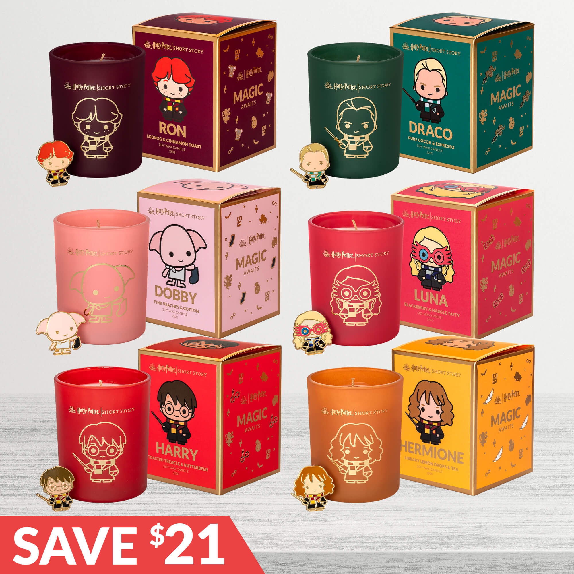 Harry Potter Mini Candle Collection Pack Short Story