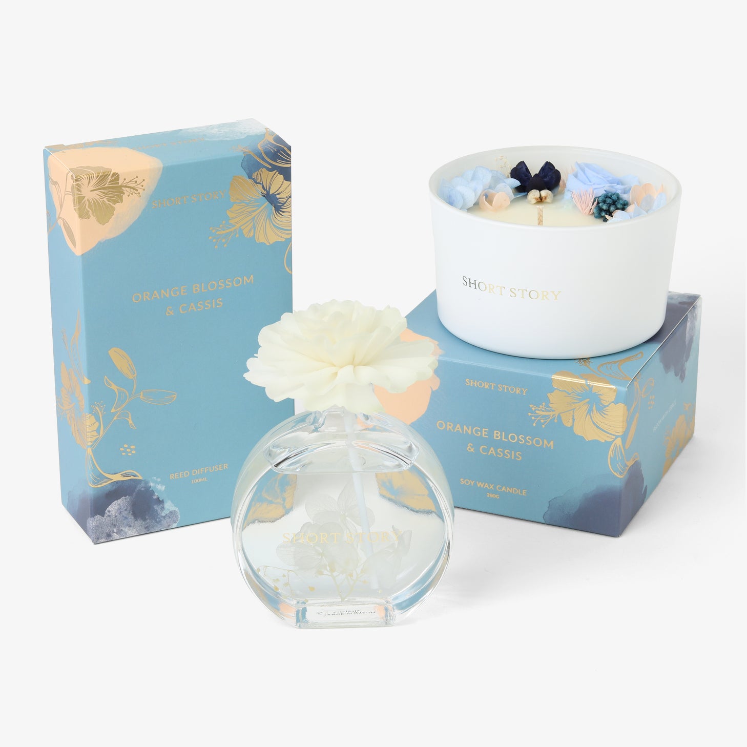 Floral Orange Blossom Candle & Diffuser Pack