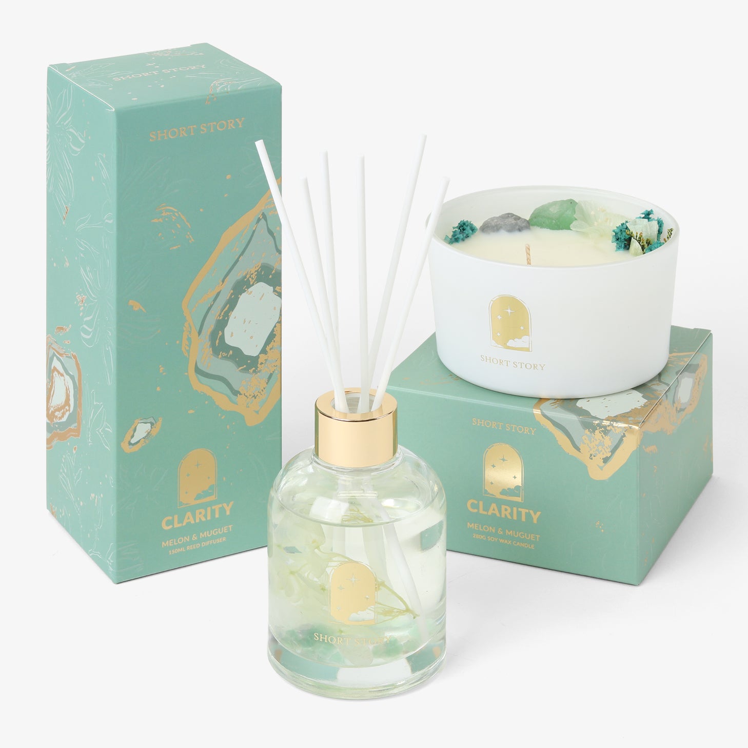 Floral Crystal Clarity Collection Pack - Melon & Muget