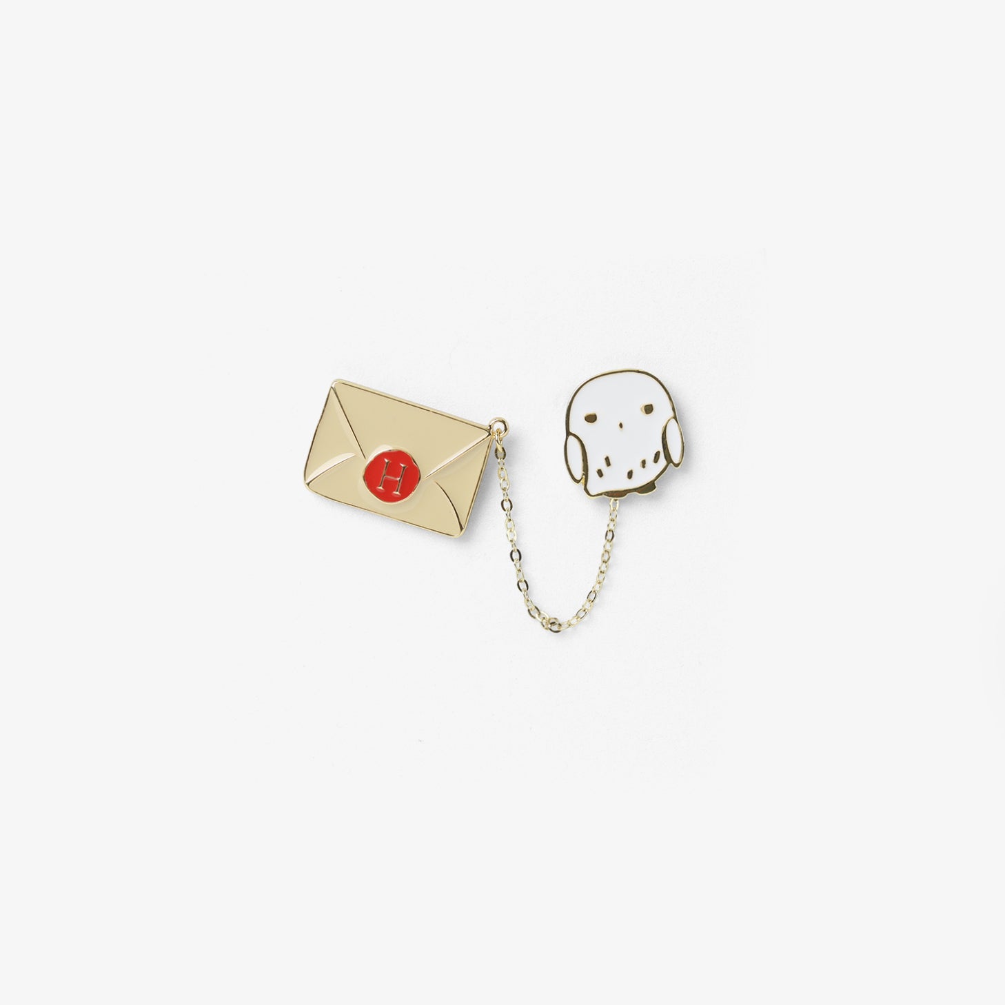 Harry Potter Enamel Pin Hogwarts Letter & Hedwig