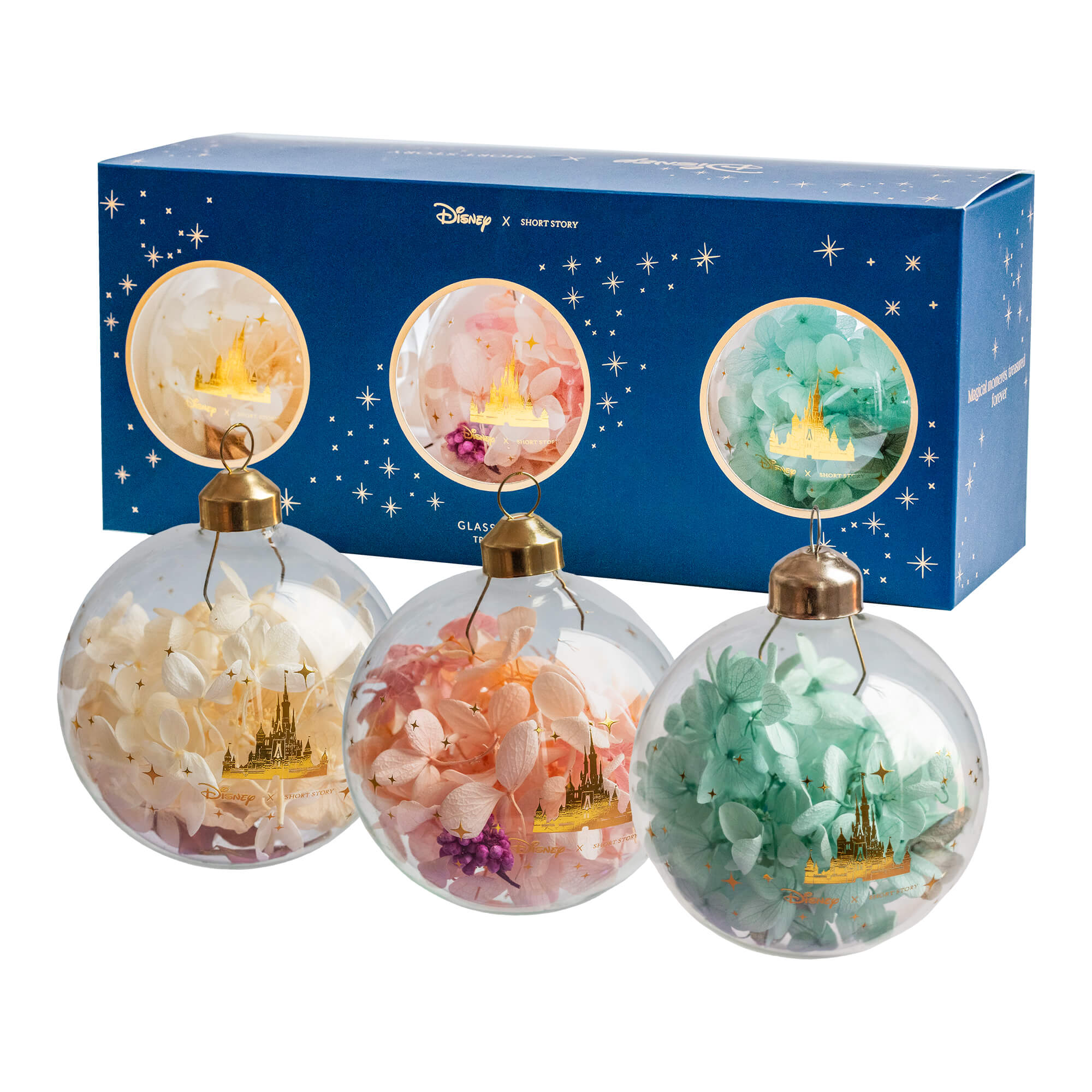 Disney Glass Bauble Trio Box Set