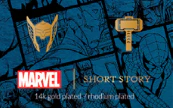 Marvel Earring Thor &amp; Mjolnir Hammer