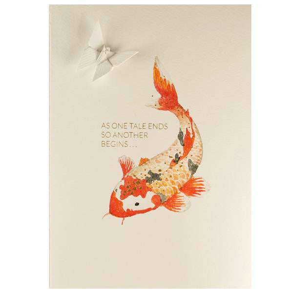 Card Watercolour Koi