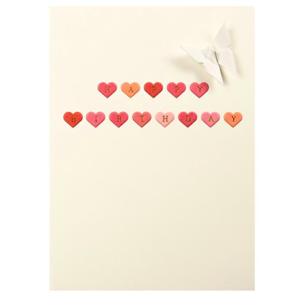 Card Embossed Happy Birthday