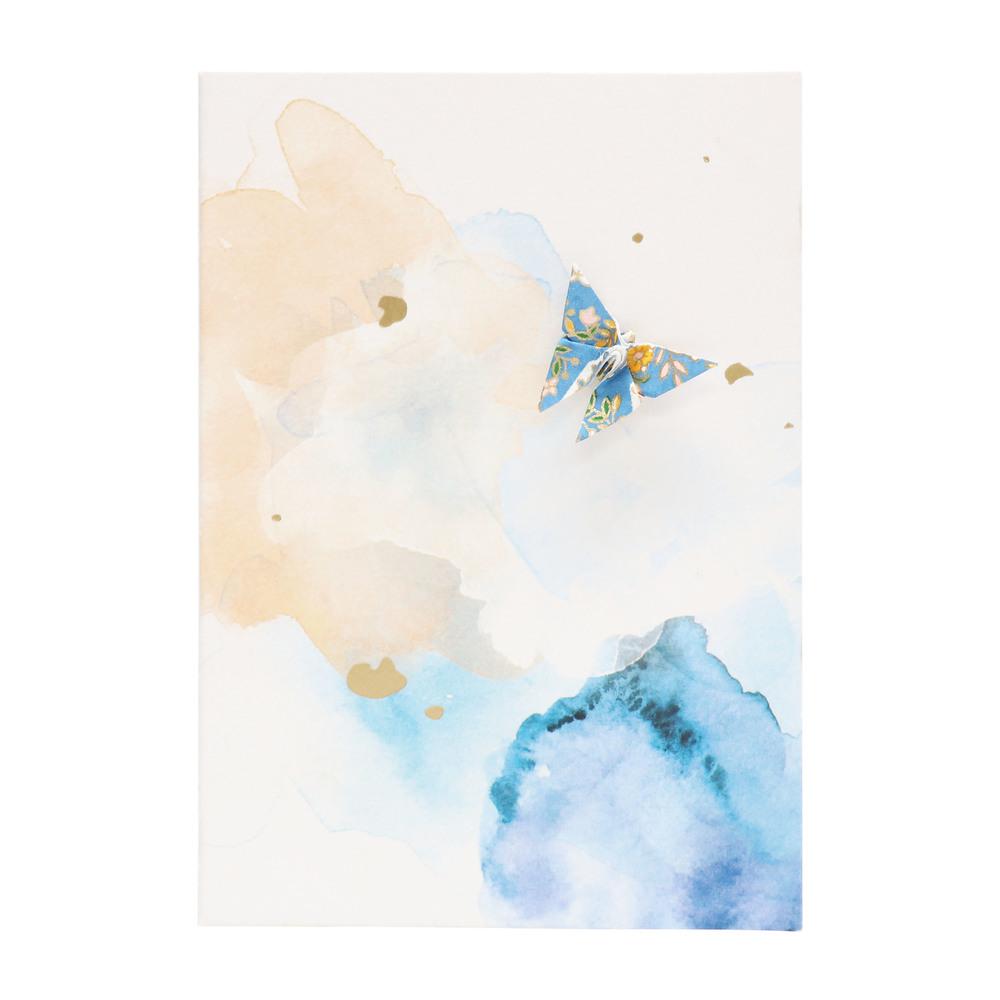 Card Watercolour Sky Peach