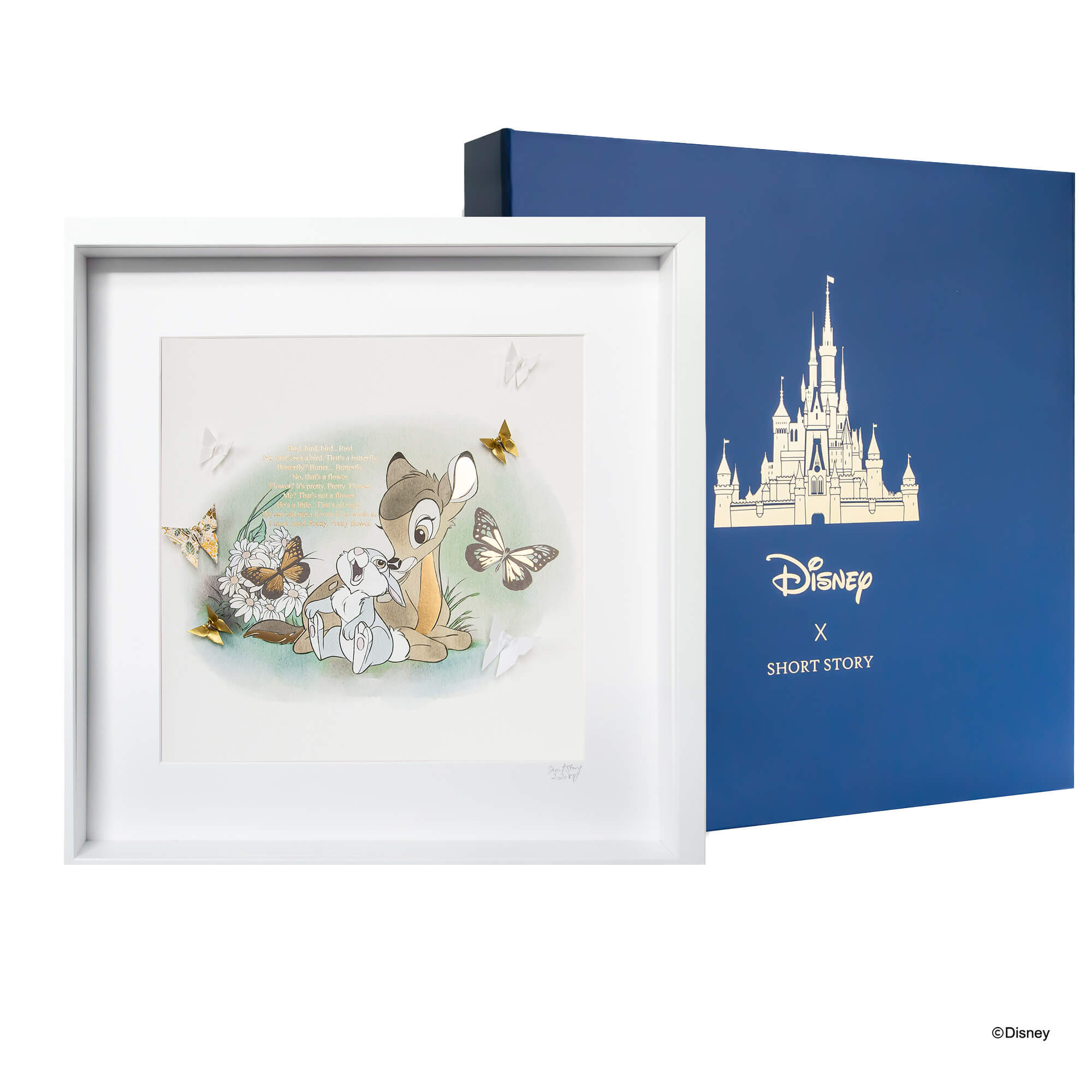 Disney Large White Frame Bambi*