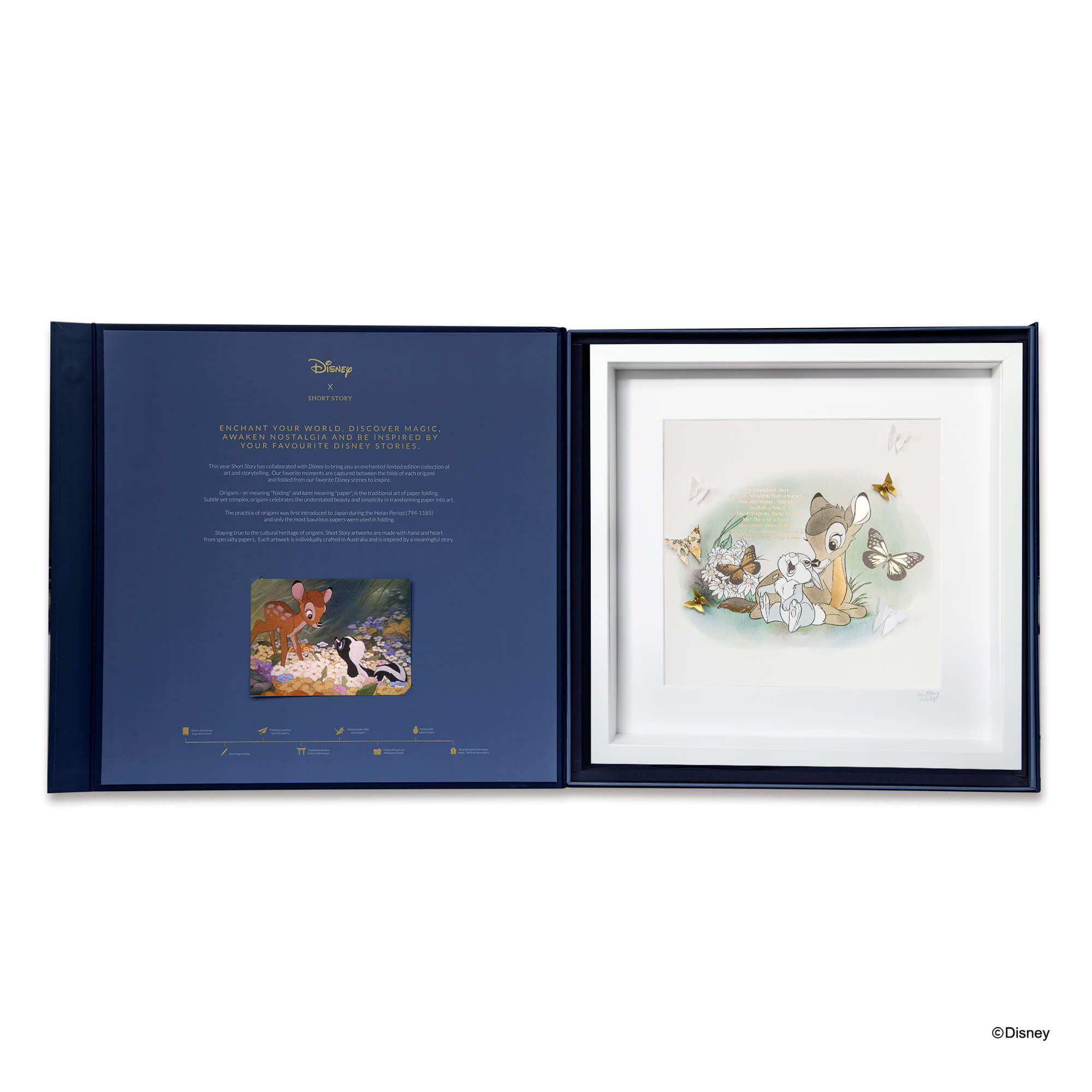 Disney Large White Frame Bambi*