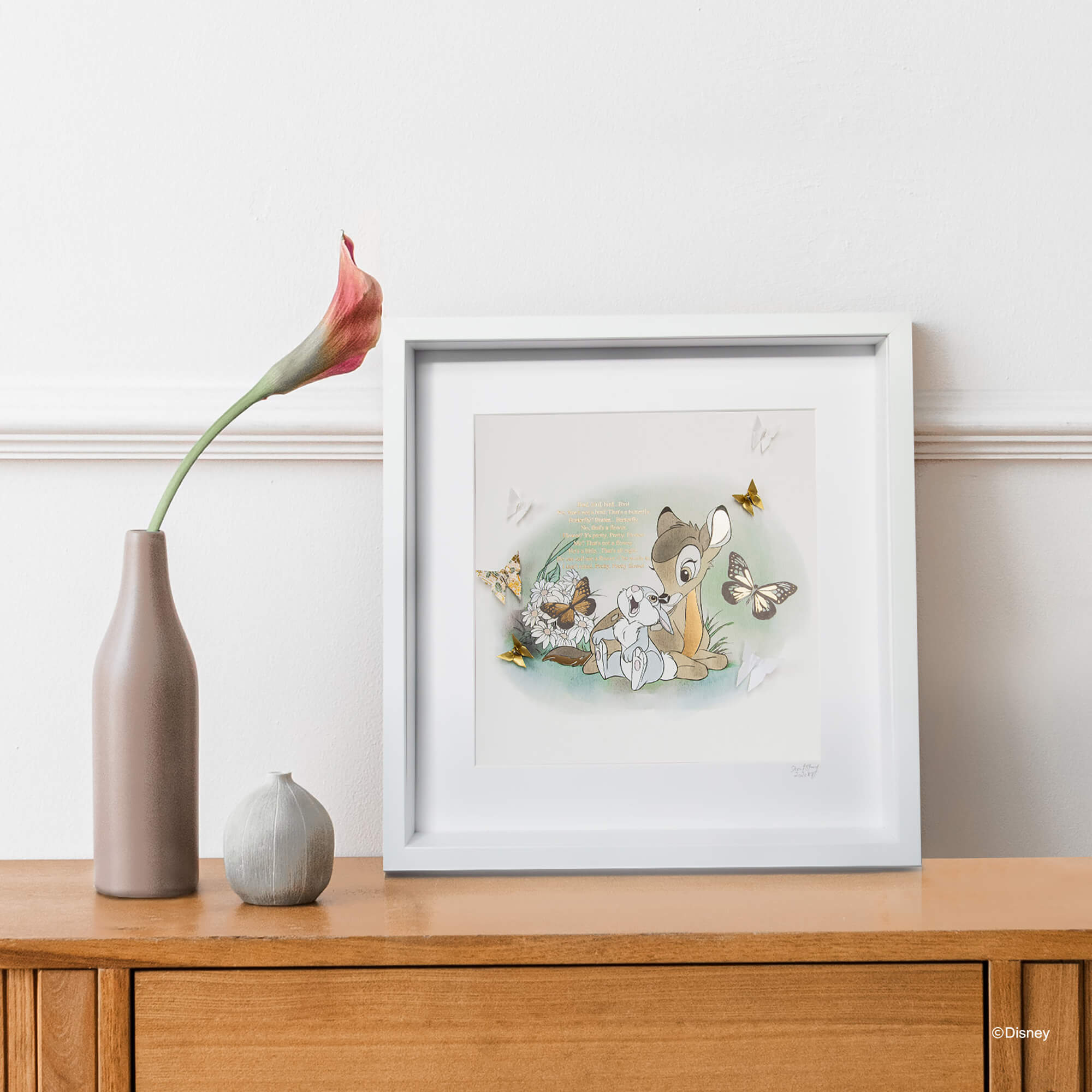 Disney Large White Frame Bambi*