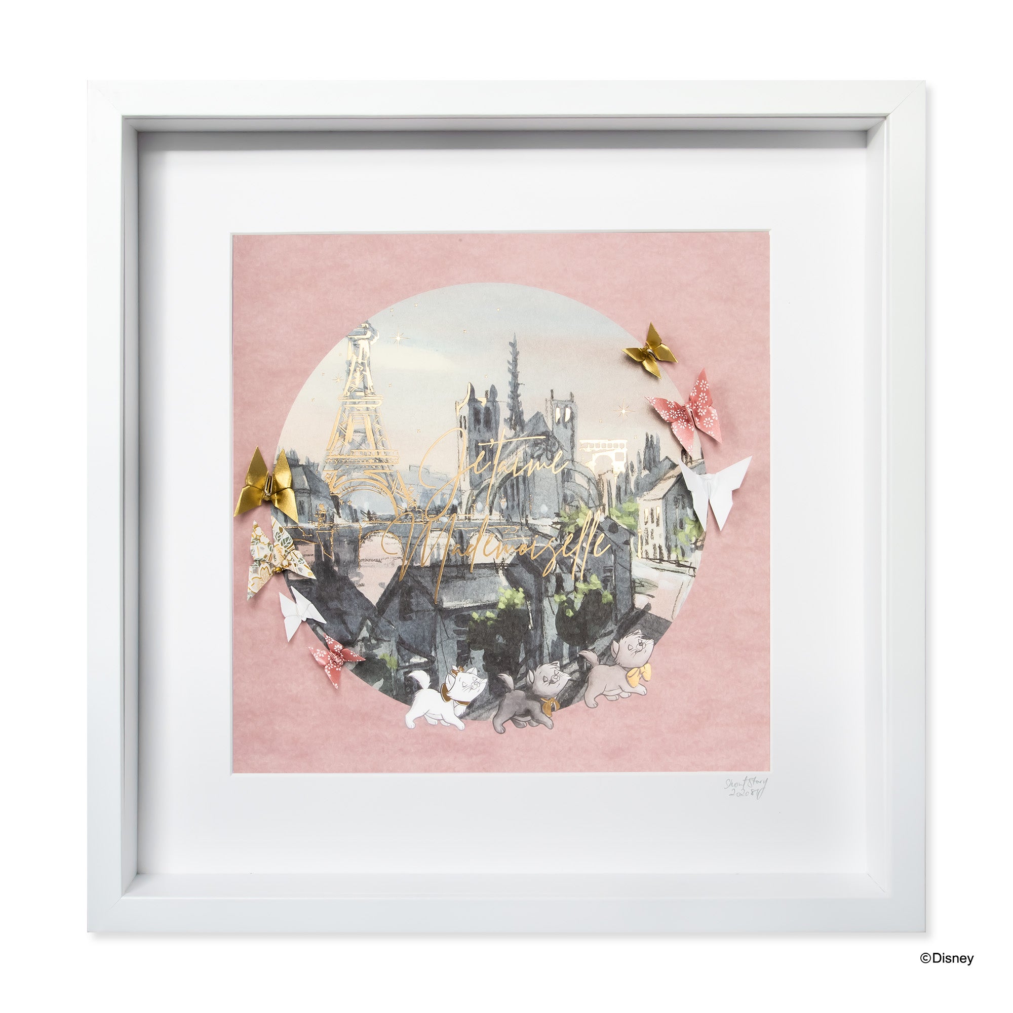 Disney Large White Frame Marie*