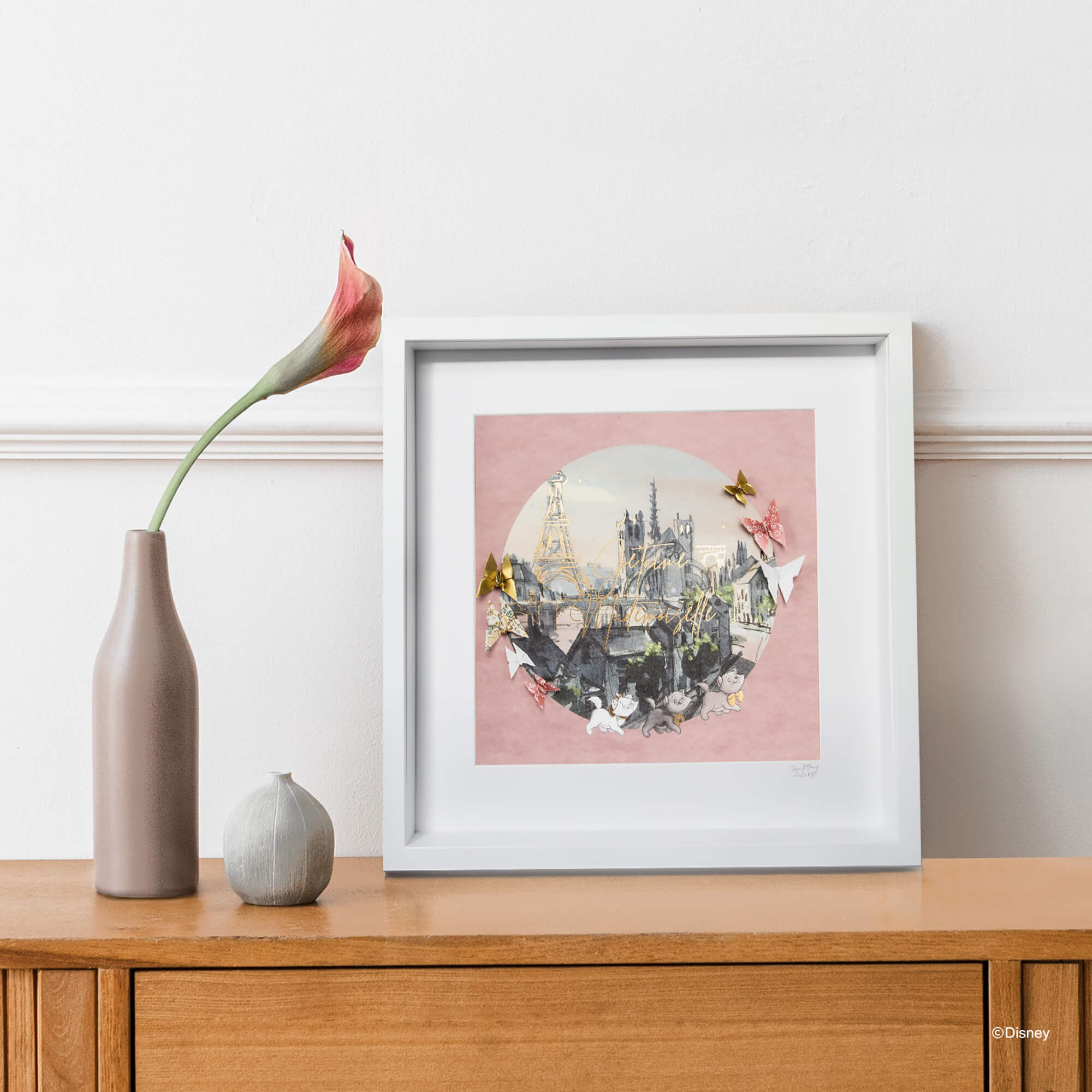 Disney Large White Frame Marie*