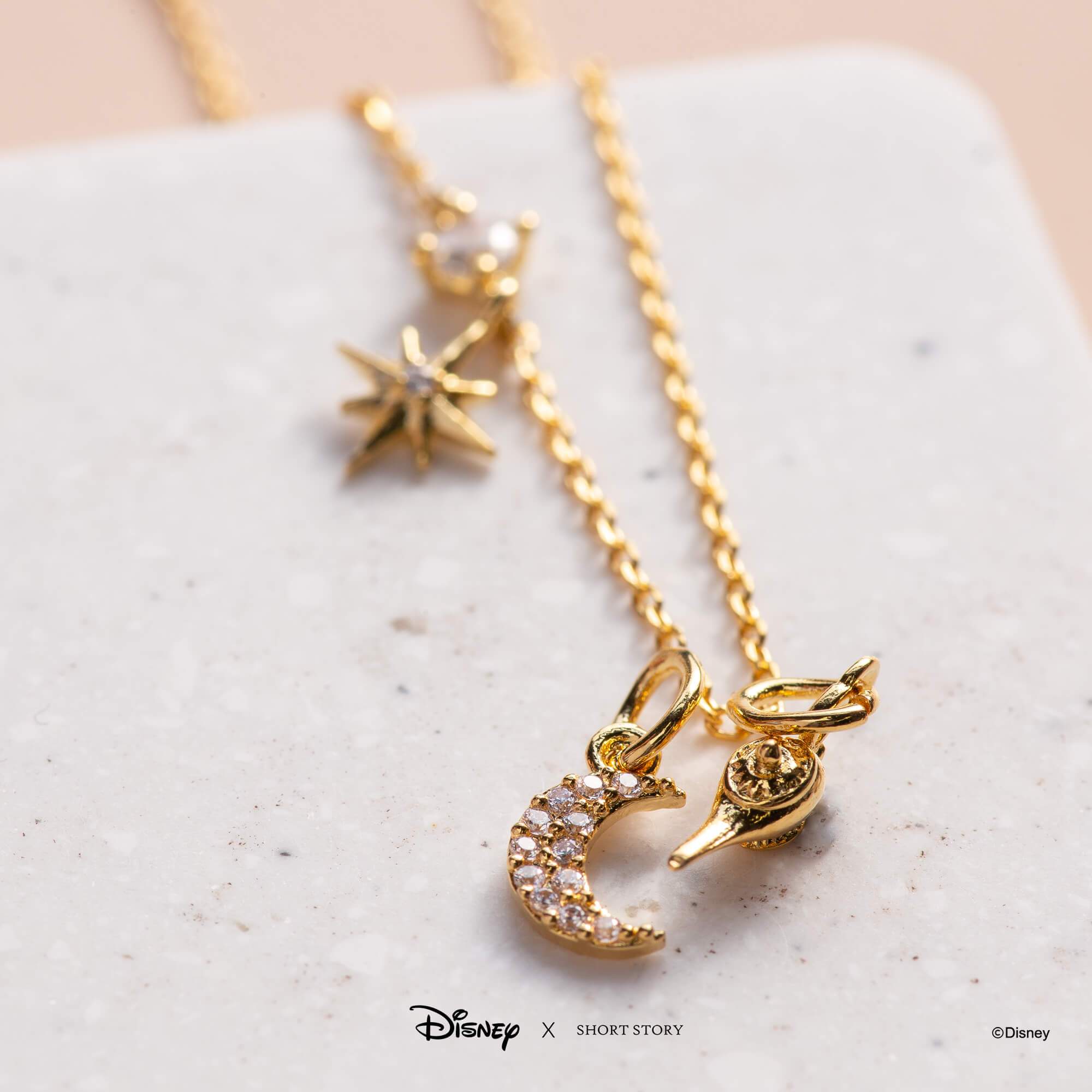 Disney Necklace Charm Aladdin Lamp