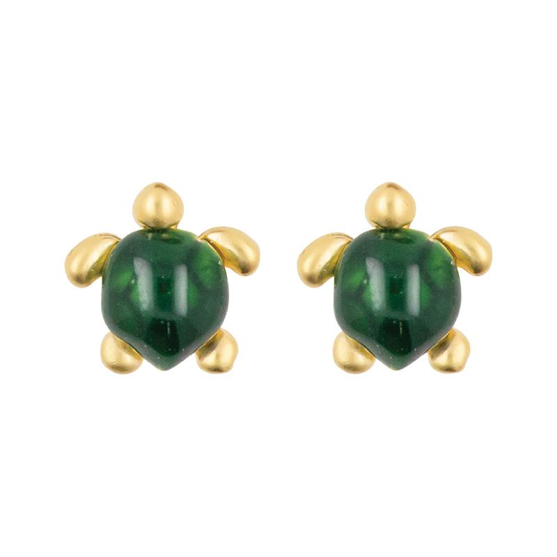Earring Turtle Green