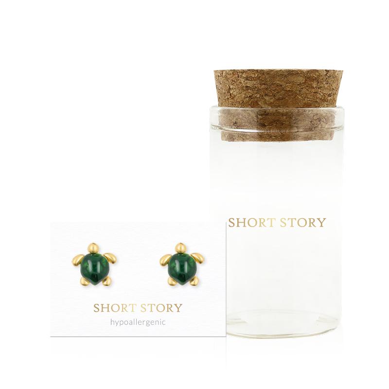Earring Turtle Green