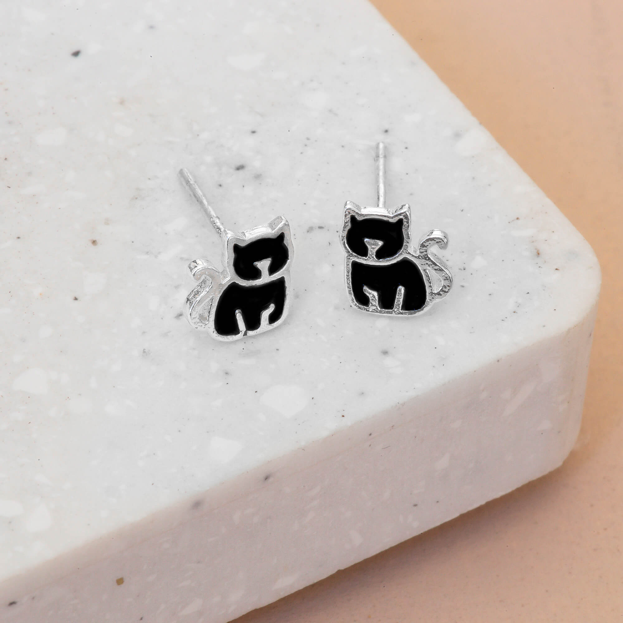Earring Epoxy Cat