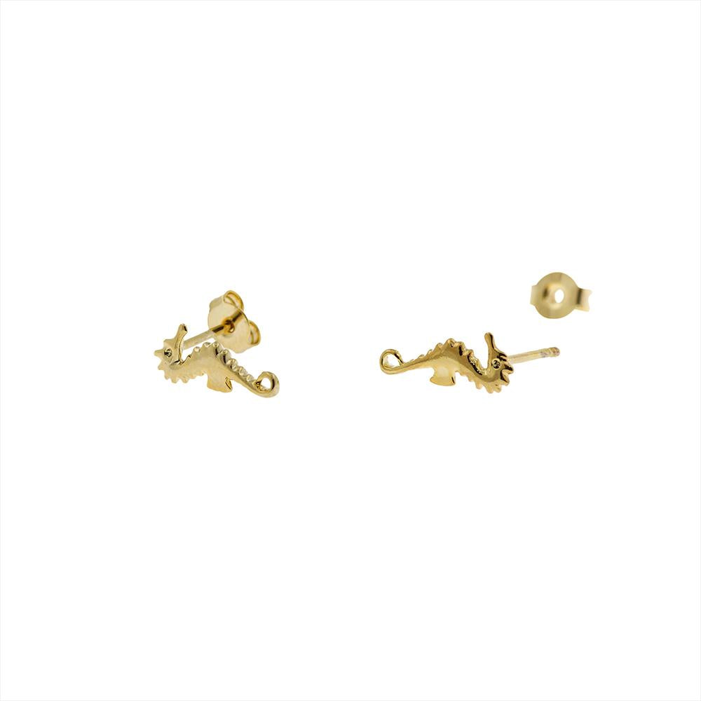 Earring Seahorse Gold