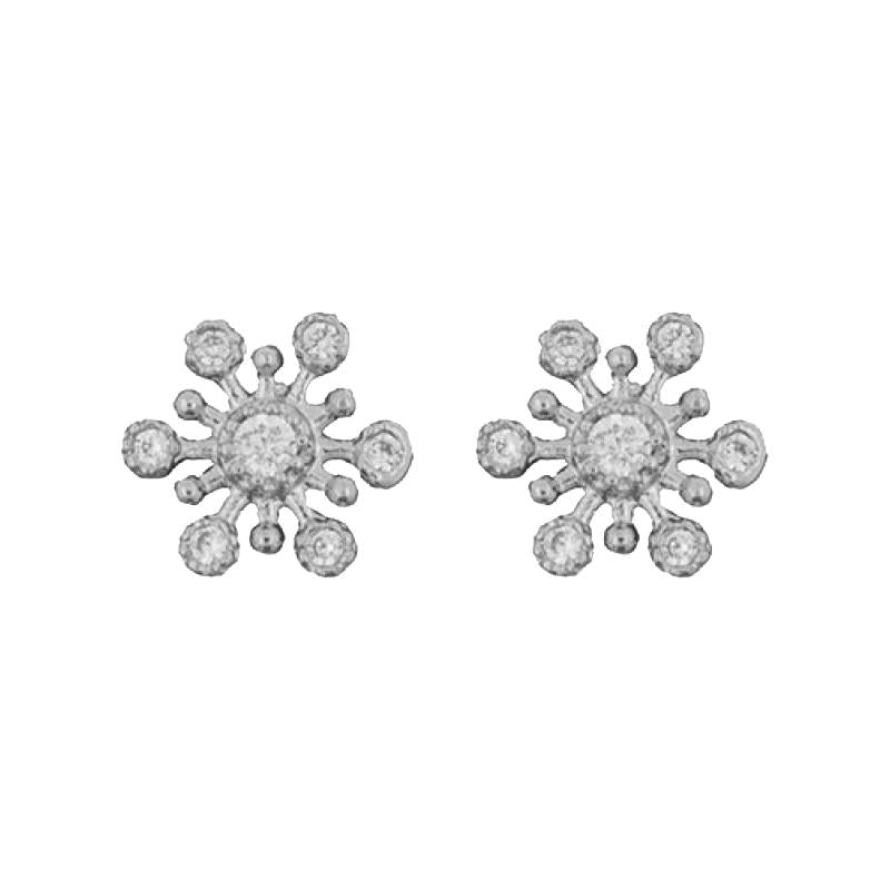 Earring Snowflake Diamante
