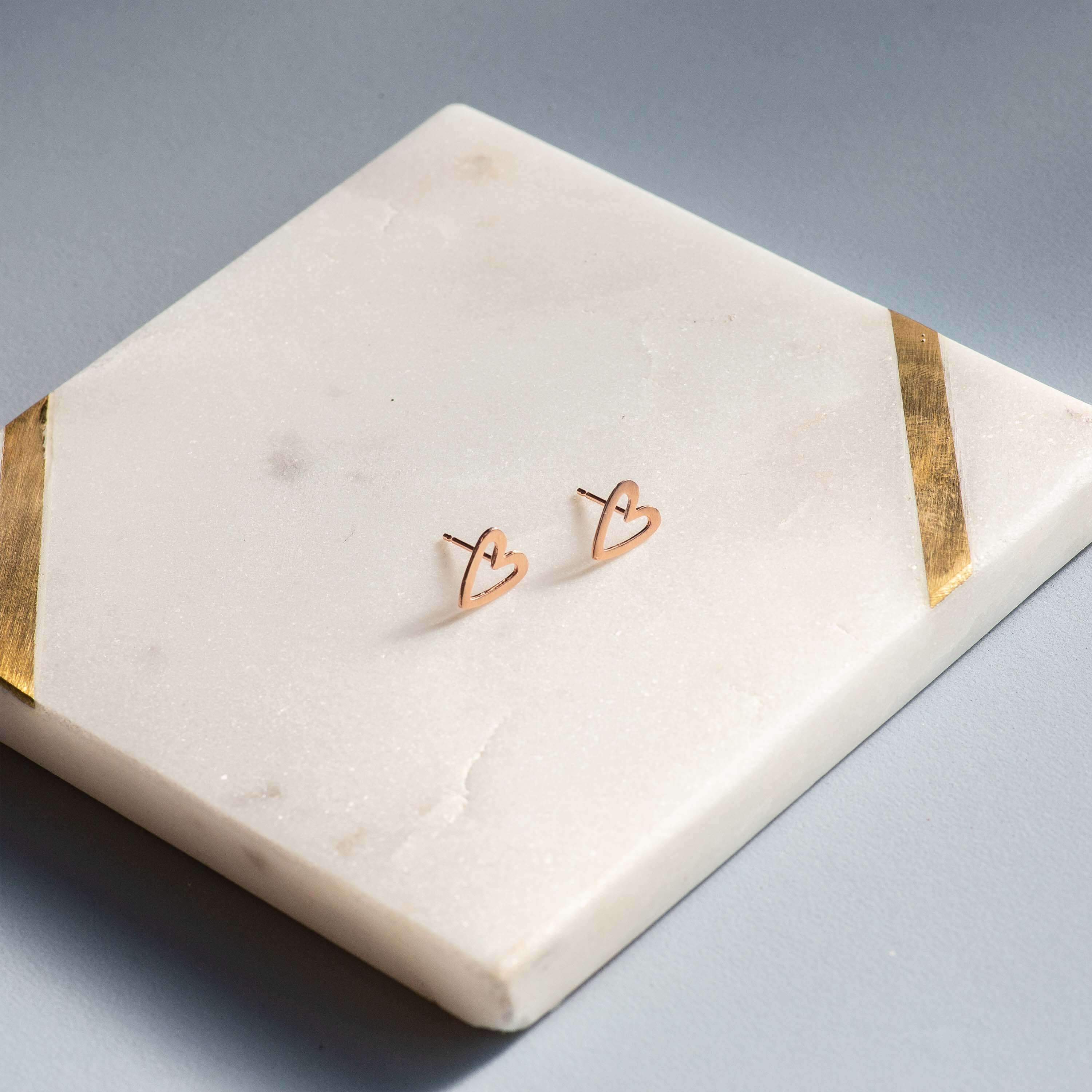 Earring Heart Stencil