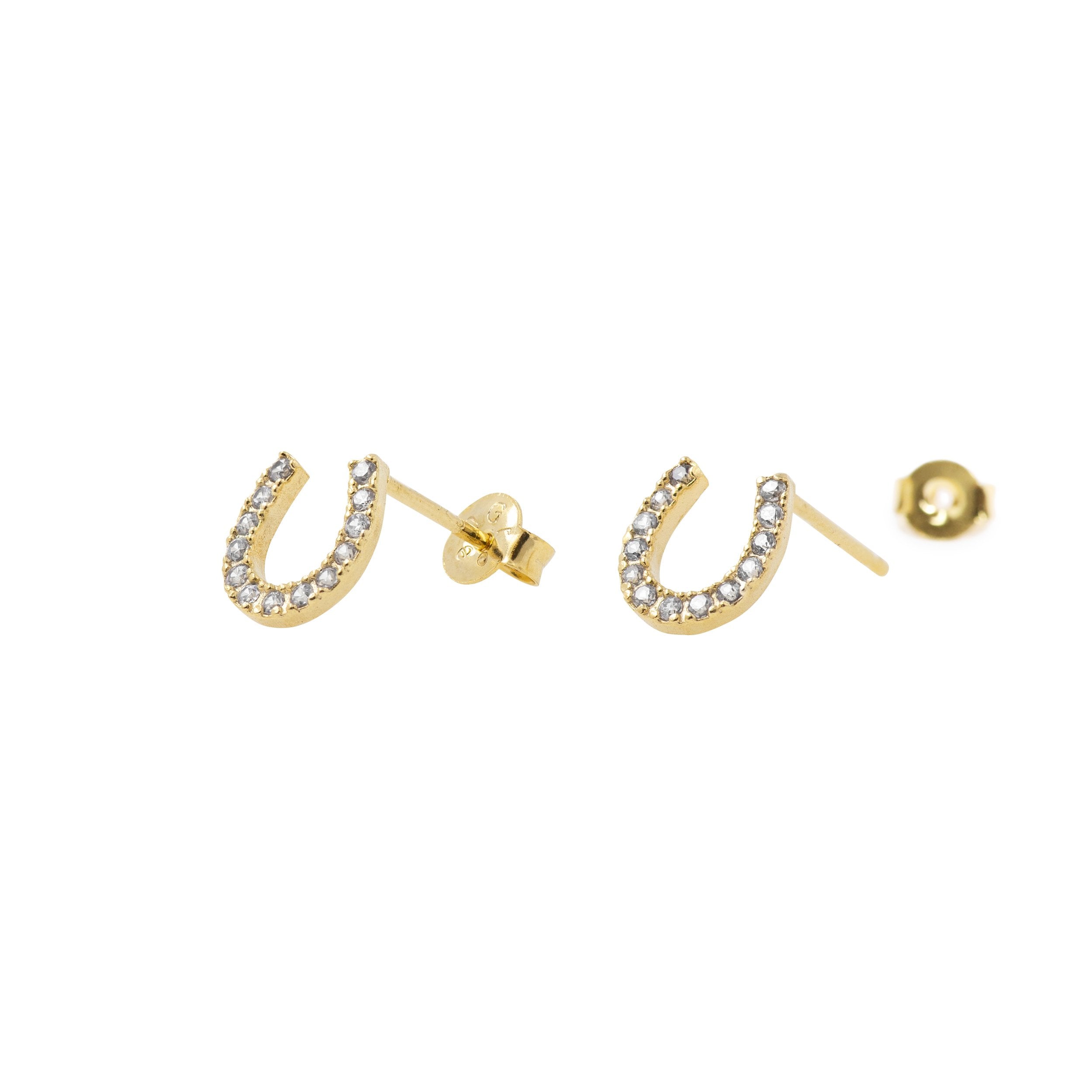 Earring Diamante Horseshoe