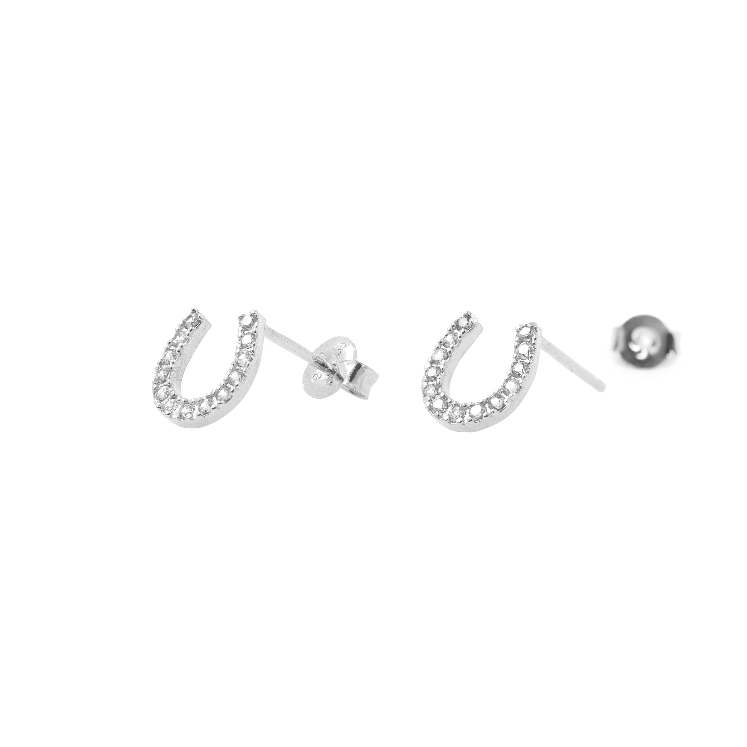 Earring Diamante Horseshoe