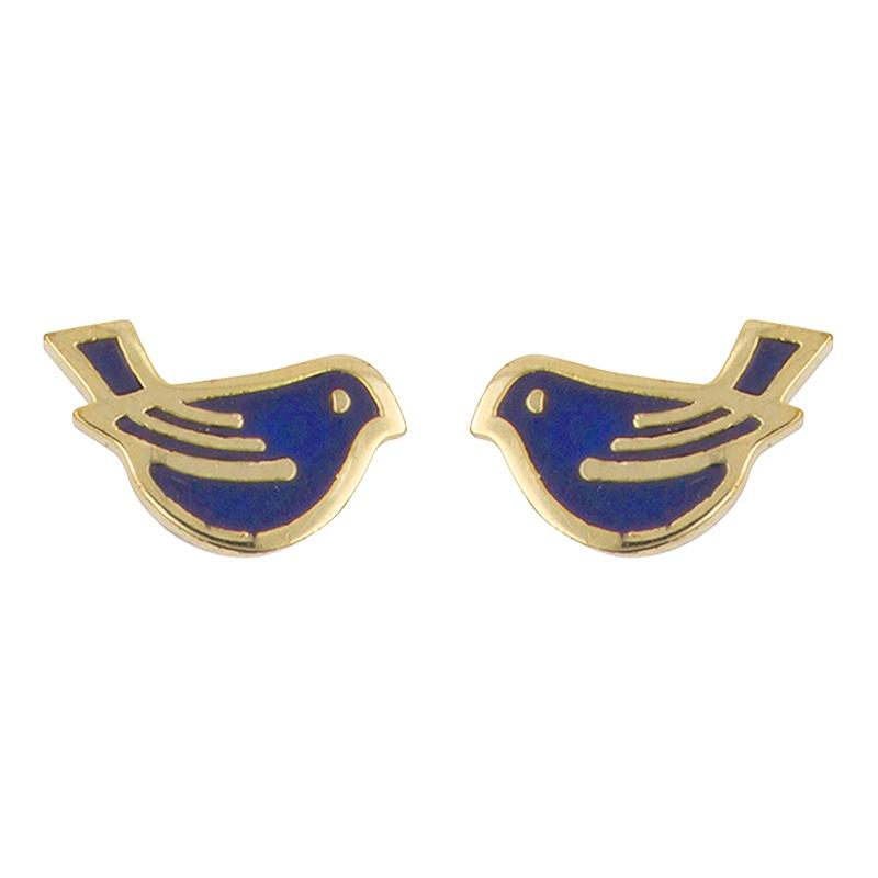 Earring Bird Blue