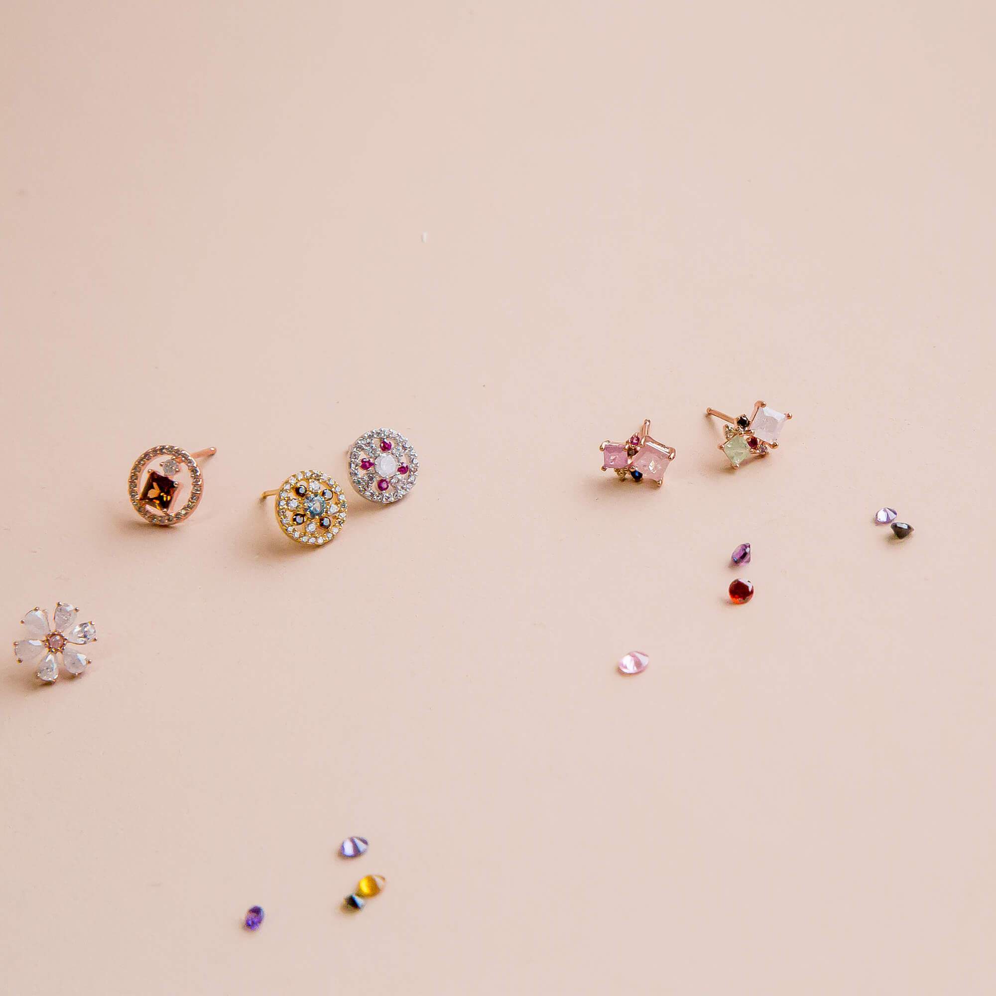 Earring Allure Pink and Purple