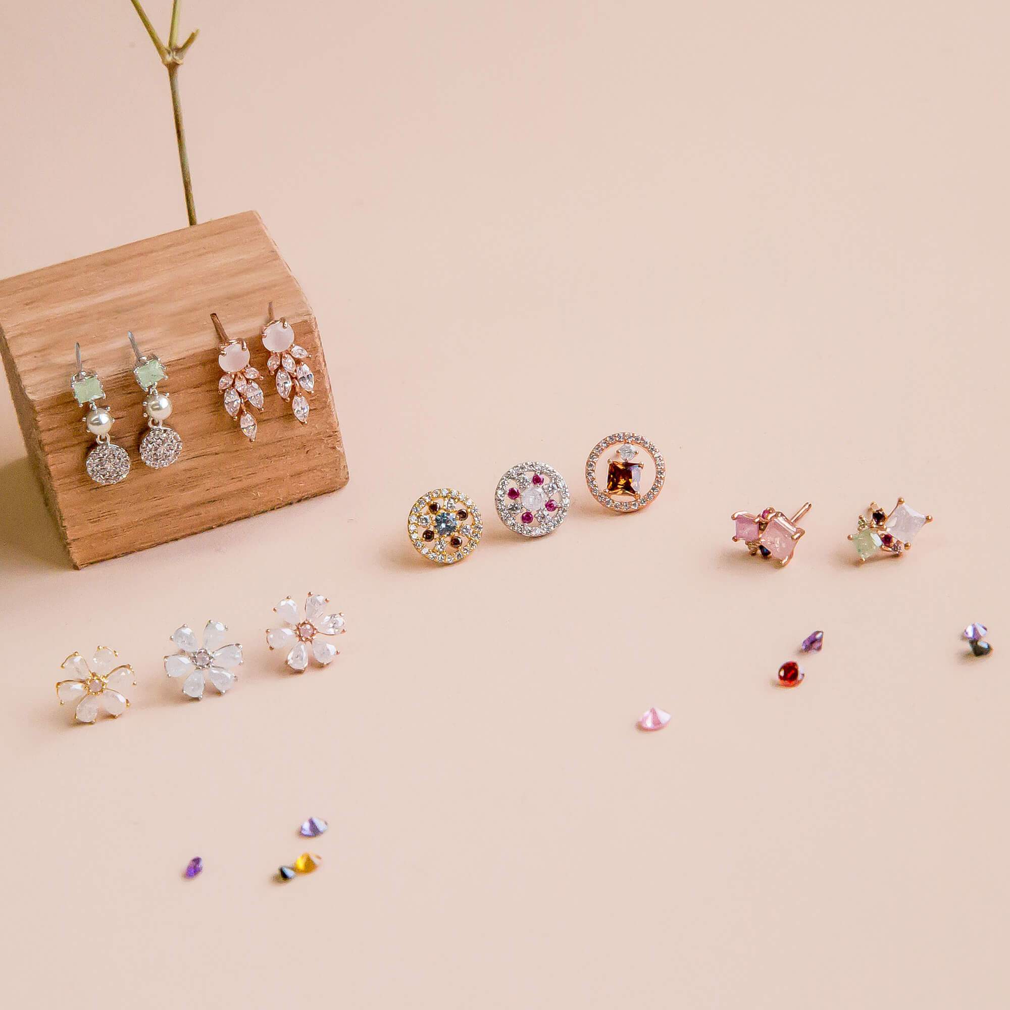 Earring Allure Pink and Purple