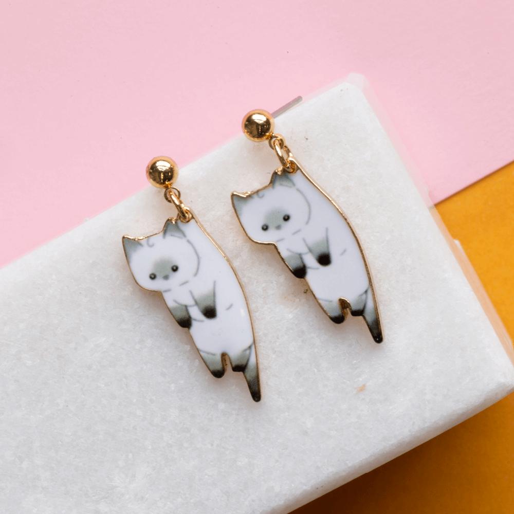 Drop Earring Cat