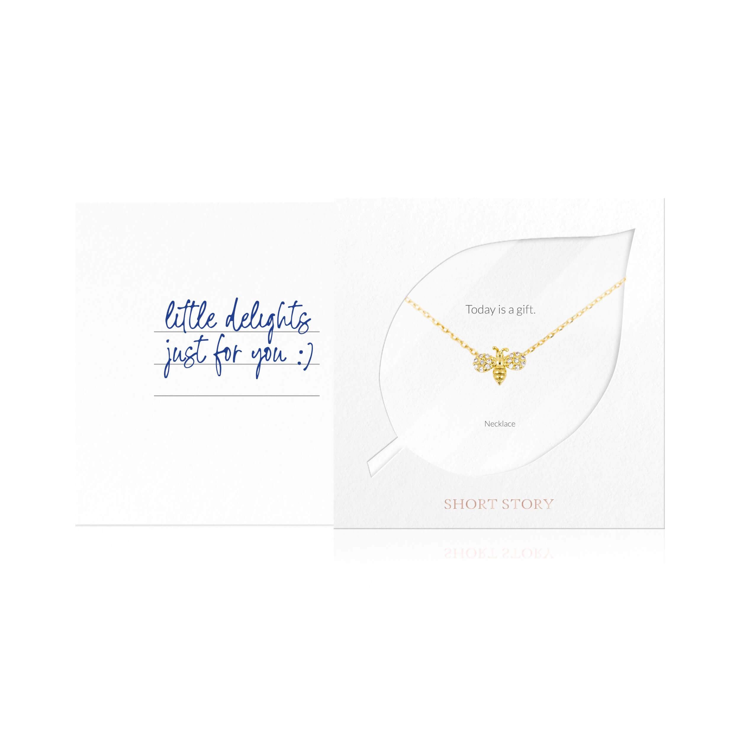 Necklace Diamante Bee