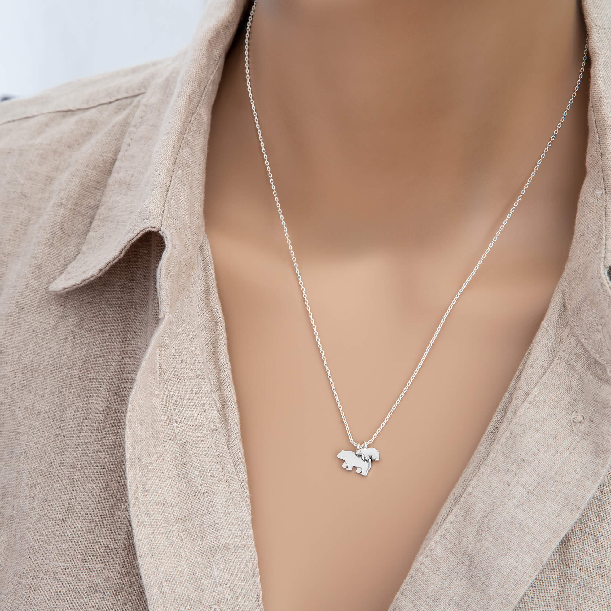Necklace Epoxy Polar Bear