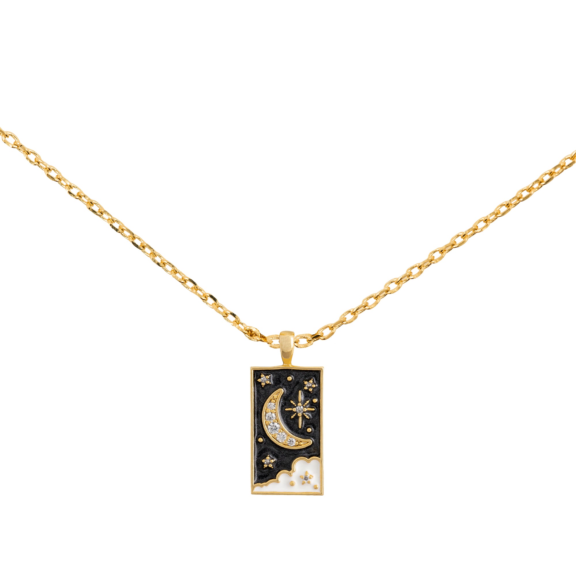 Necklace Epoxy Tarot Moon